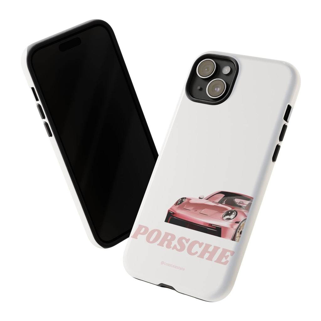 Porsche Pink Sports Car Phone Case - Stylish Automotive iPhone Cover
