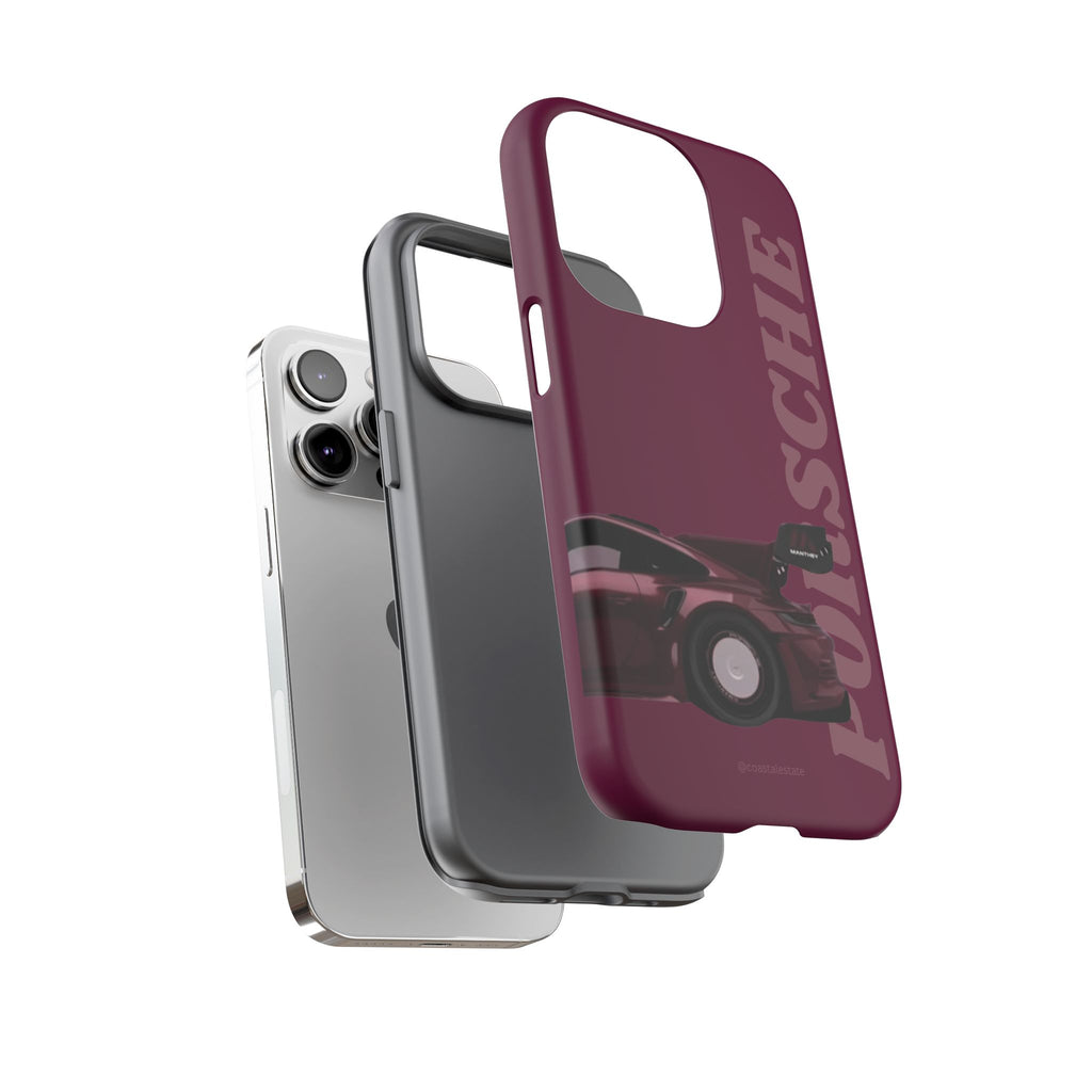 Burgundy Porsche Rear Profile Phone Case | Tough Cases