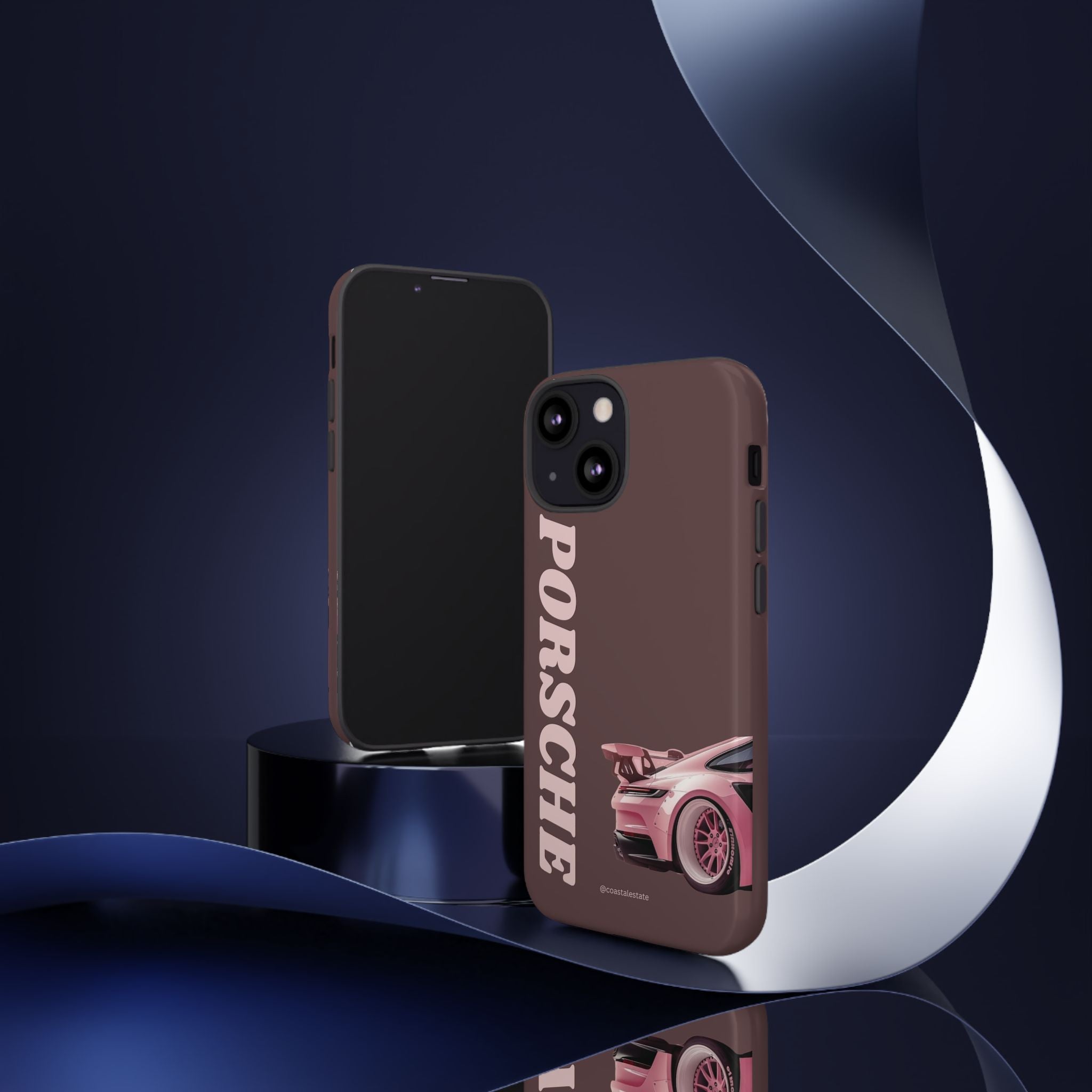 Pink Porsche Illustration Phone Case | iPhone Samsung