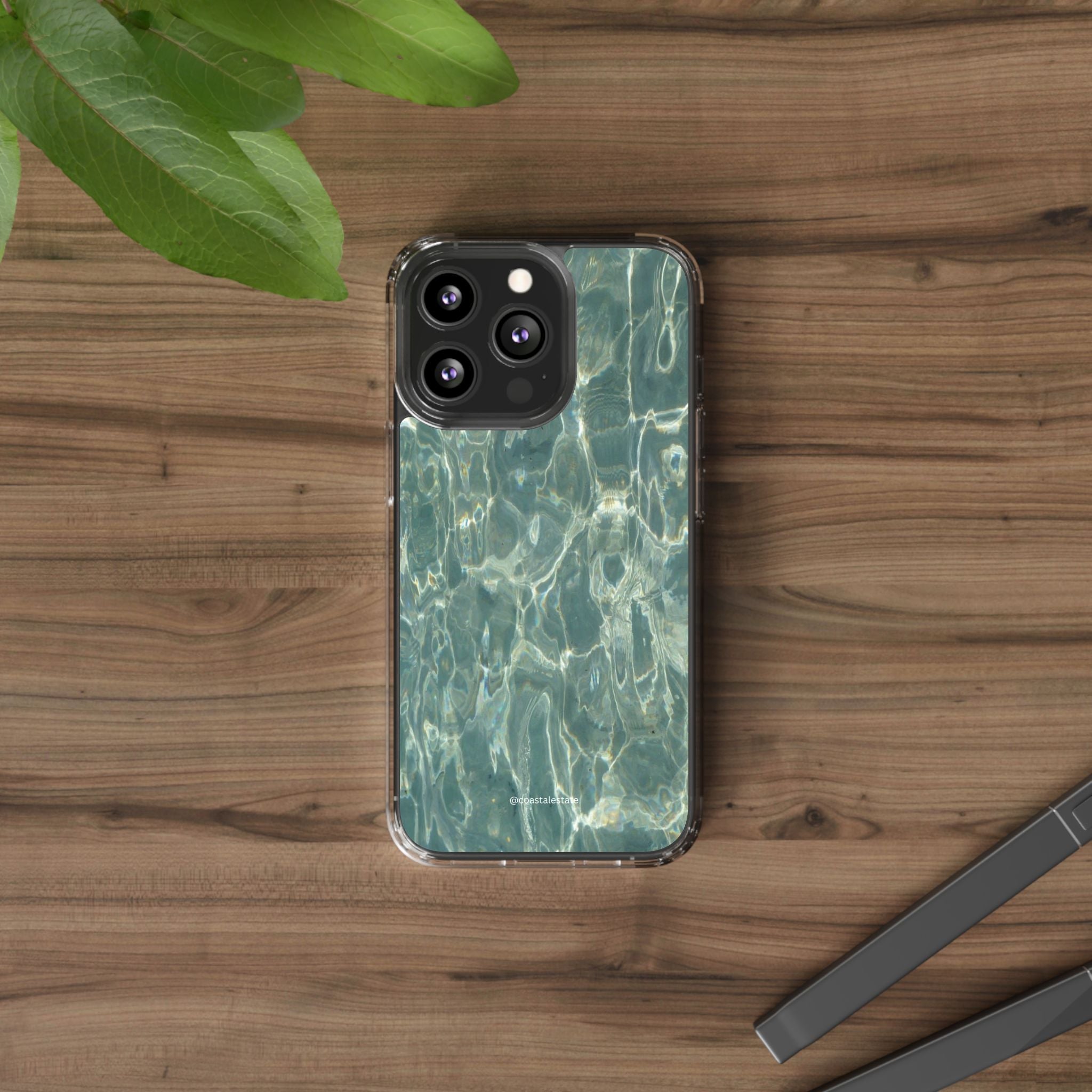 Clear Case — Aqua Pool Water Pattern Phone Case