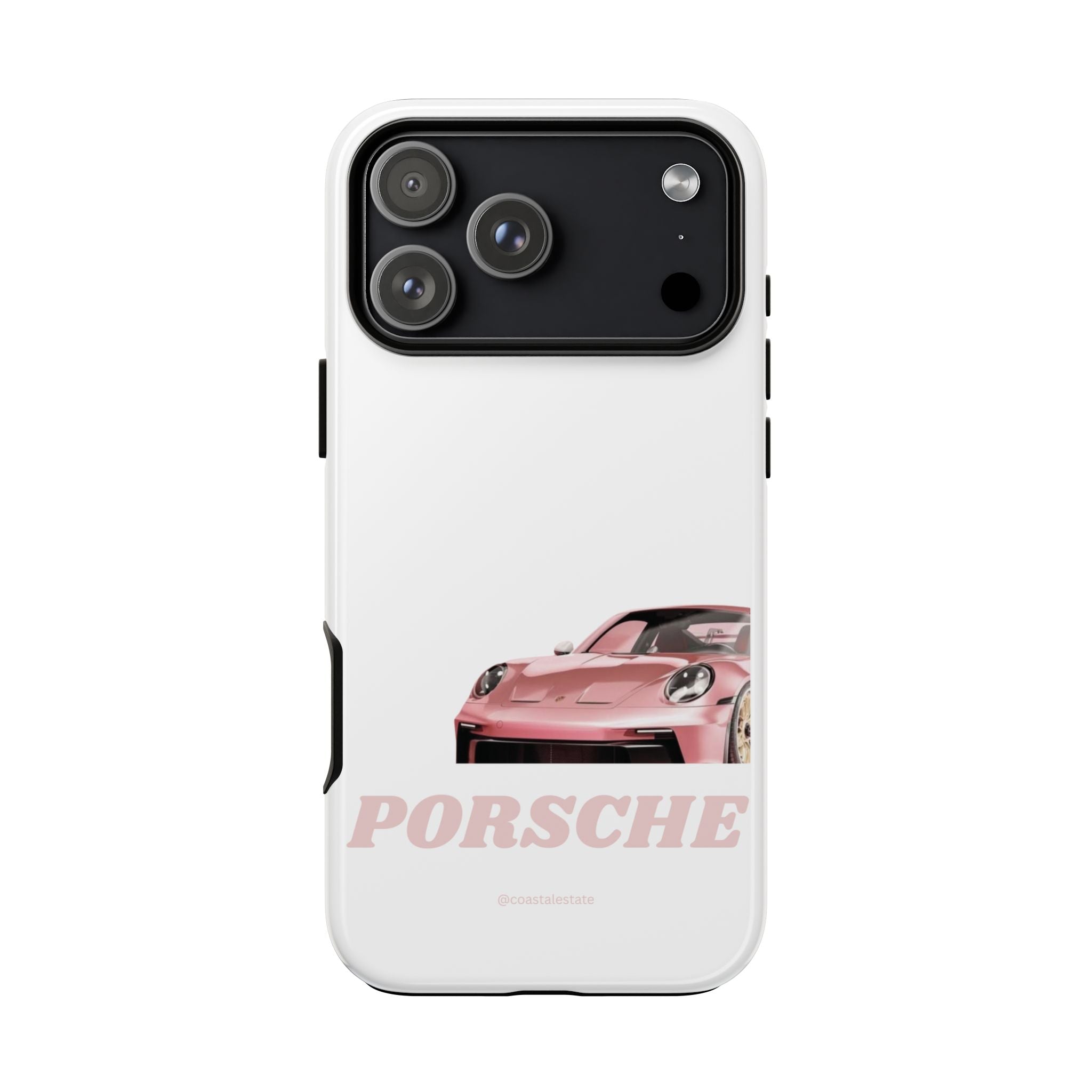 Porsche Pink Sports Car Phone Case - Stylish Automotive iPhone Cover