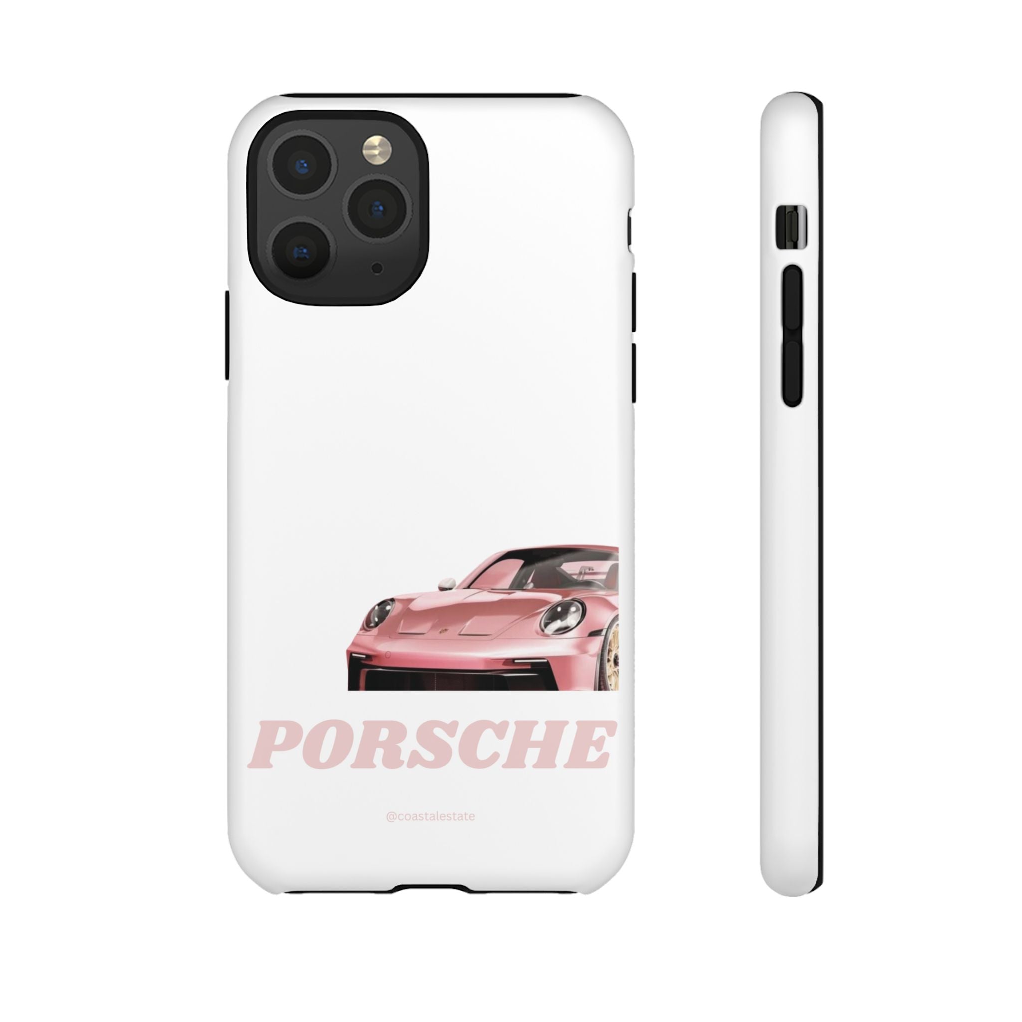 Porsche Pink Sports Car Phone Case - Stylish Automotive iPhone Cover