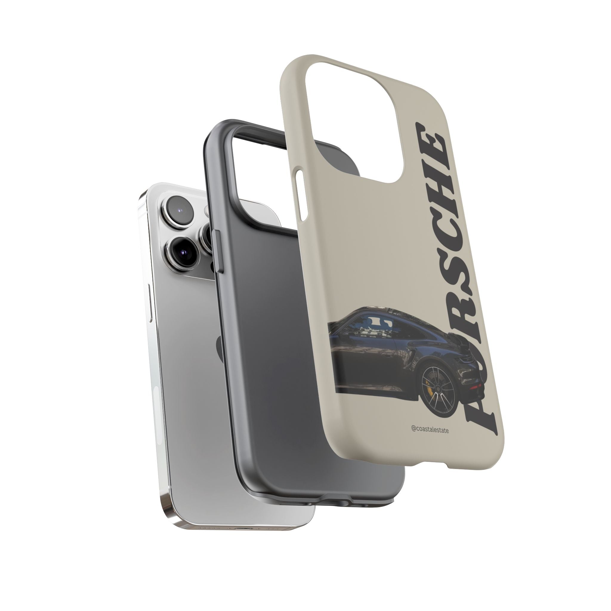 Black Porsche Side Profile Phone Case | Tough Protective Phone Case
