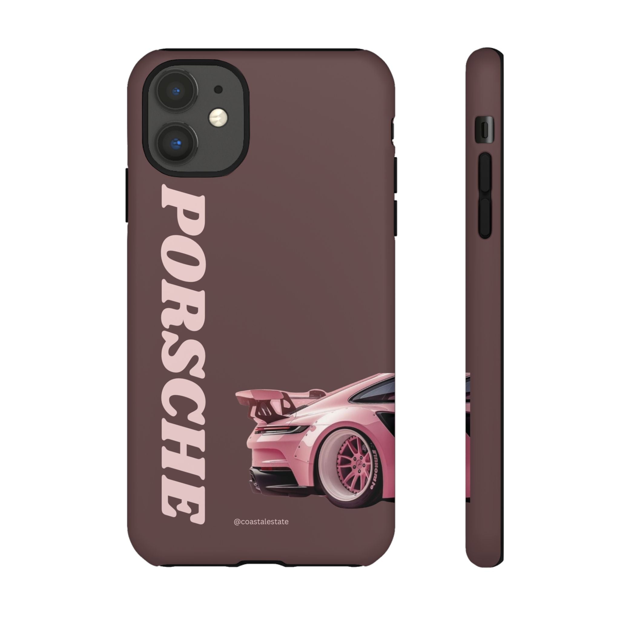 Pink Porsche Illustration Phone Case | iPhone Samsung