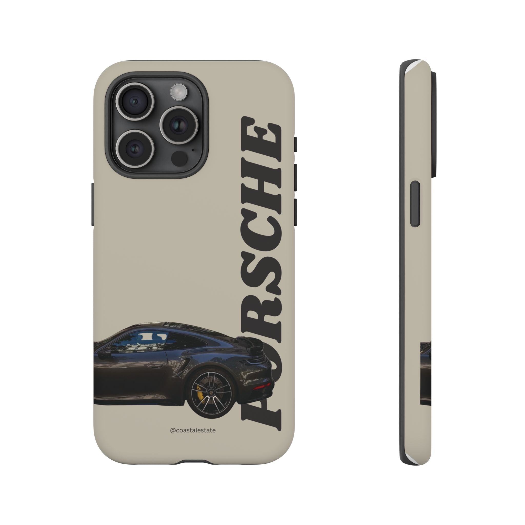Black Porsche Side Profile Phone Case | Tough Protective Phone Case