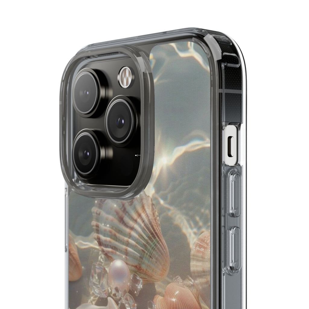 Seashell Pearl Clear Phone Case