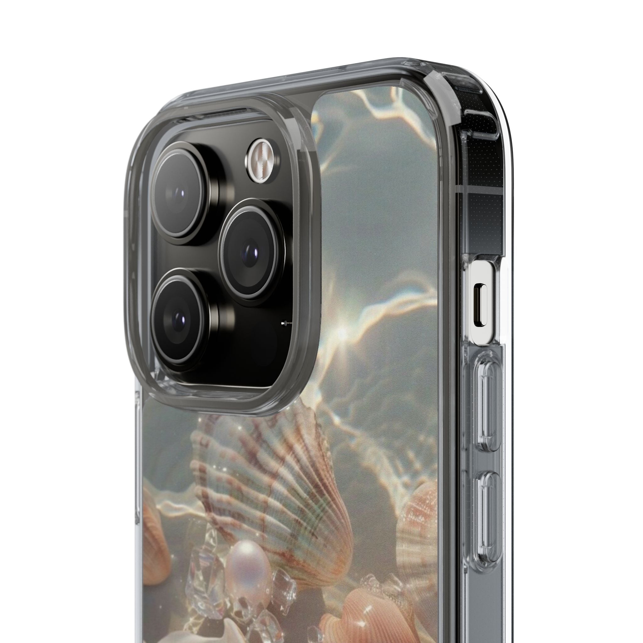 Seashell Pearl Clear Phone Case