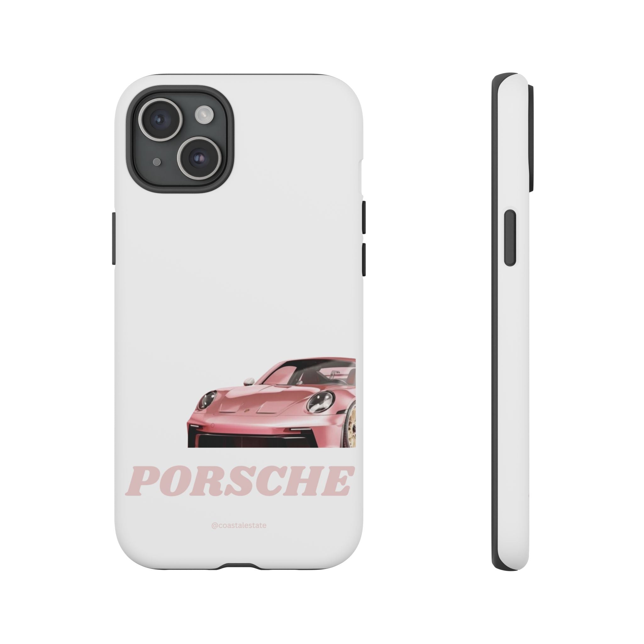 Porsche Pink Sports Car Phone Case - Stylish Automotive iPhone Cover
