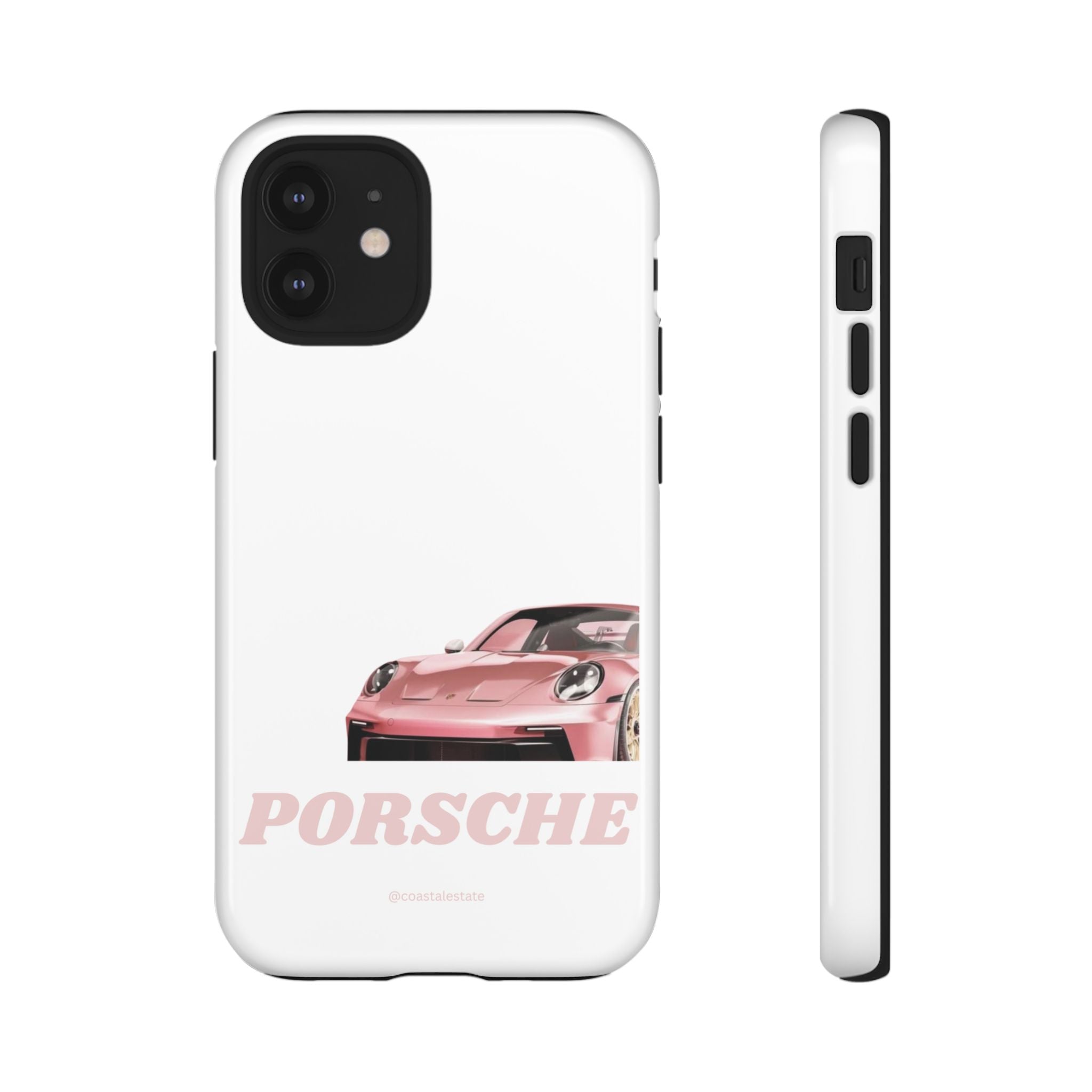 Porsche Pink Sports Car Phone Case - Stylish Automotive iPhone Cover