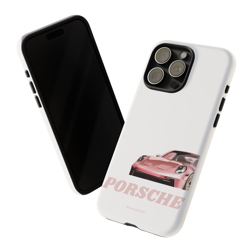 Porsche Pink Sports Car Phone Case - Stylish Automotive iPhone Cover