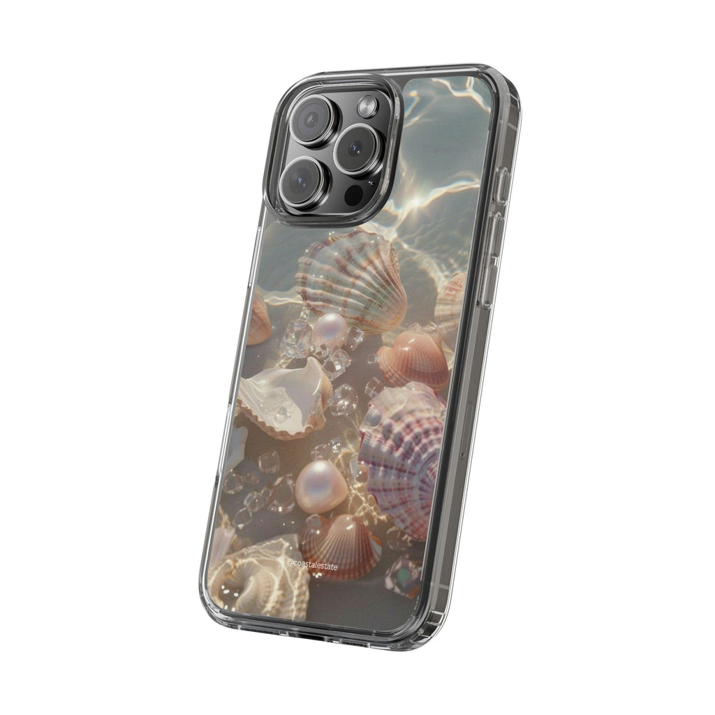 Seashell Pearl Clear Phone Case
