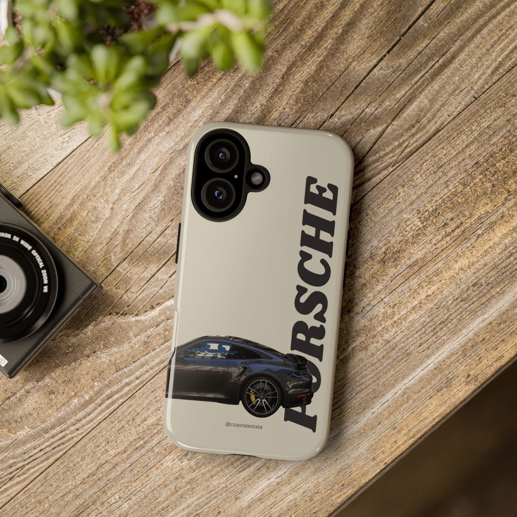 Black Porsche Side Profile Phone Case | Tough Protective Phone Case