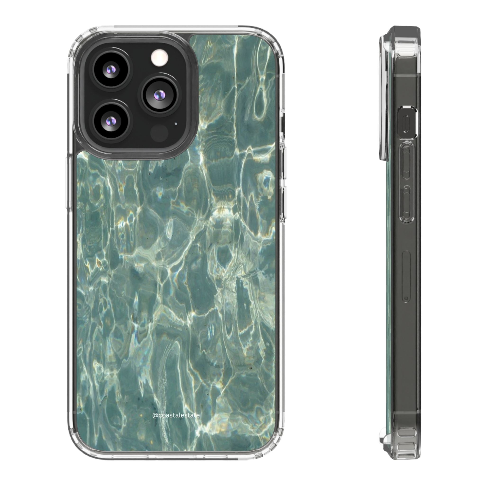 Clear Case — Aqua Pool Water Pattern Phone Case