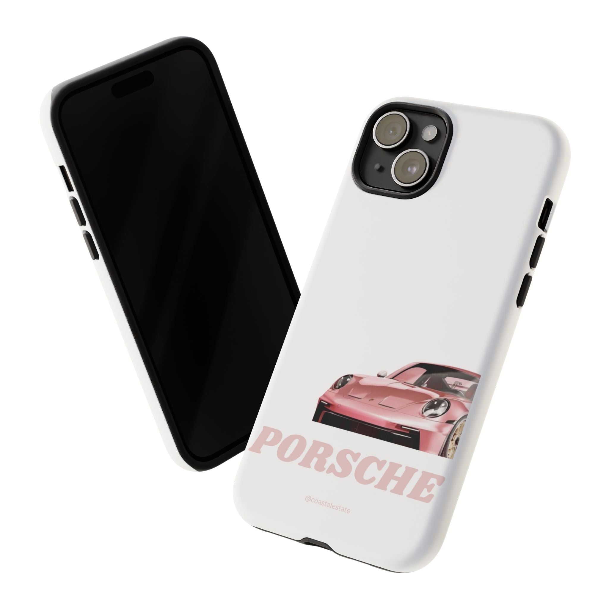 Porsche Pink Sports Car Phone Case - Stylish Automotive iPhone Cover