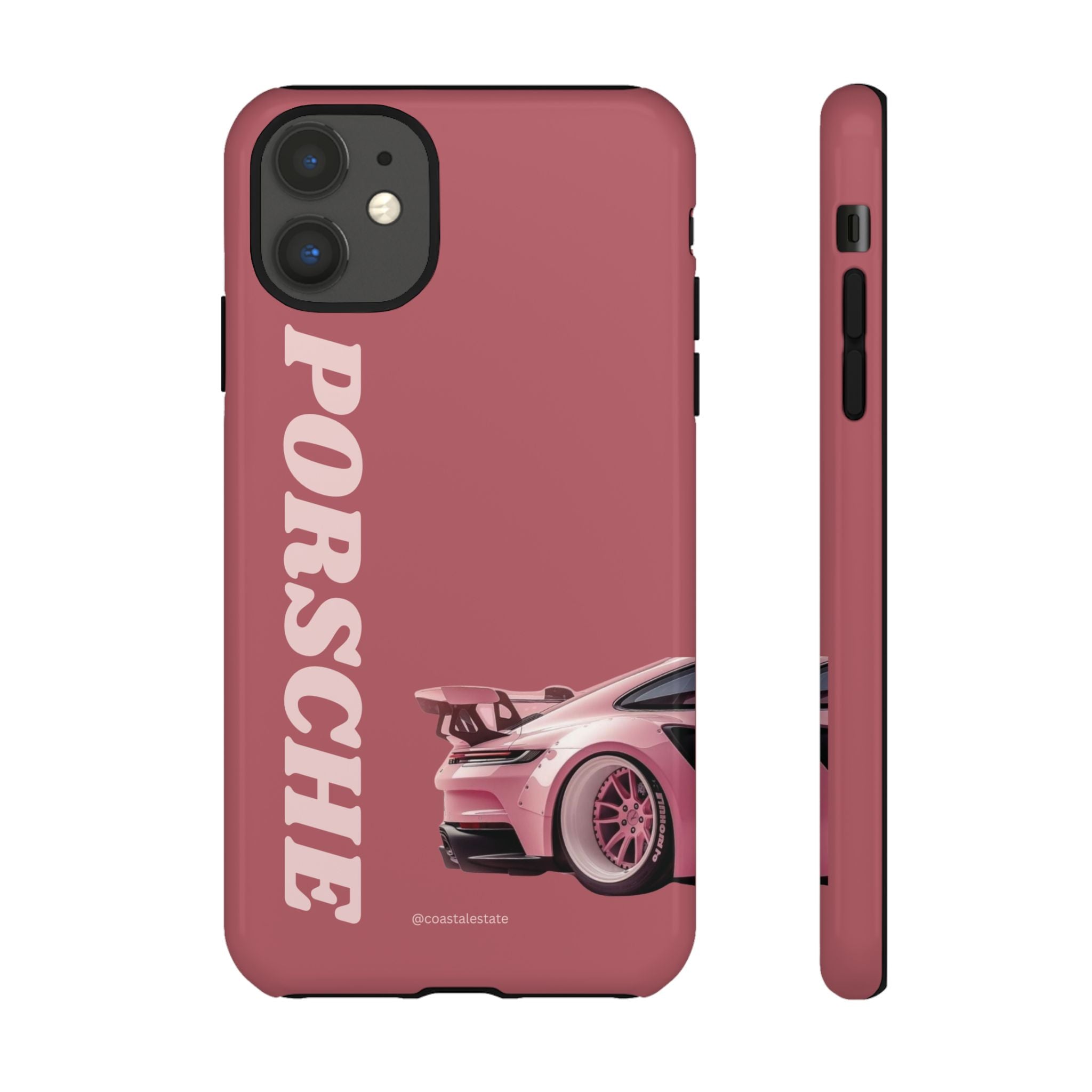 Pink Porsche Graphic Tough Case | Sport Car Phone Cover