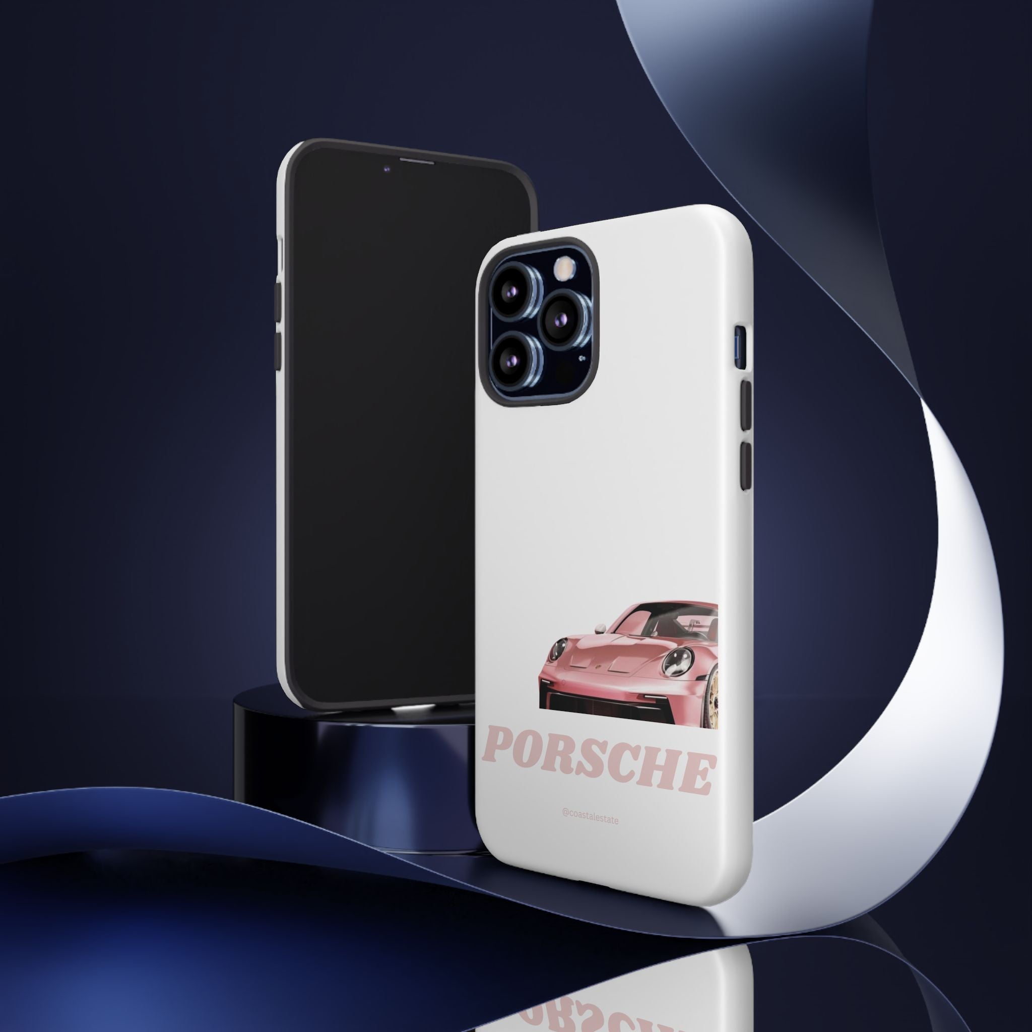 Porsche Pink Sports Car Phone Case - Stylish Automotive iPhone Cover