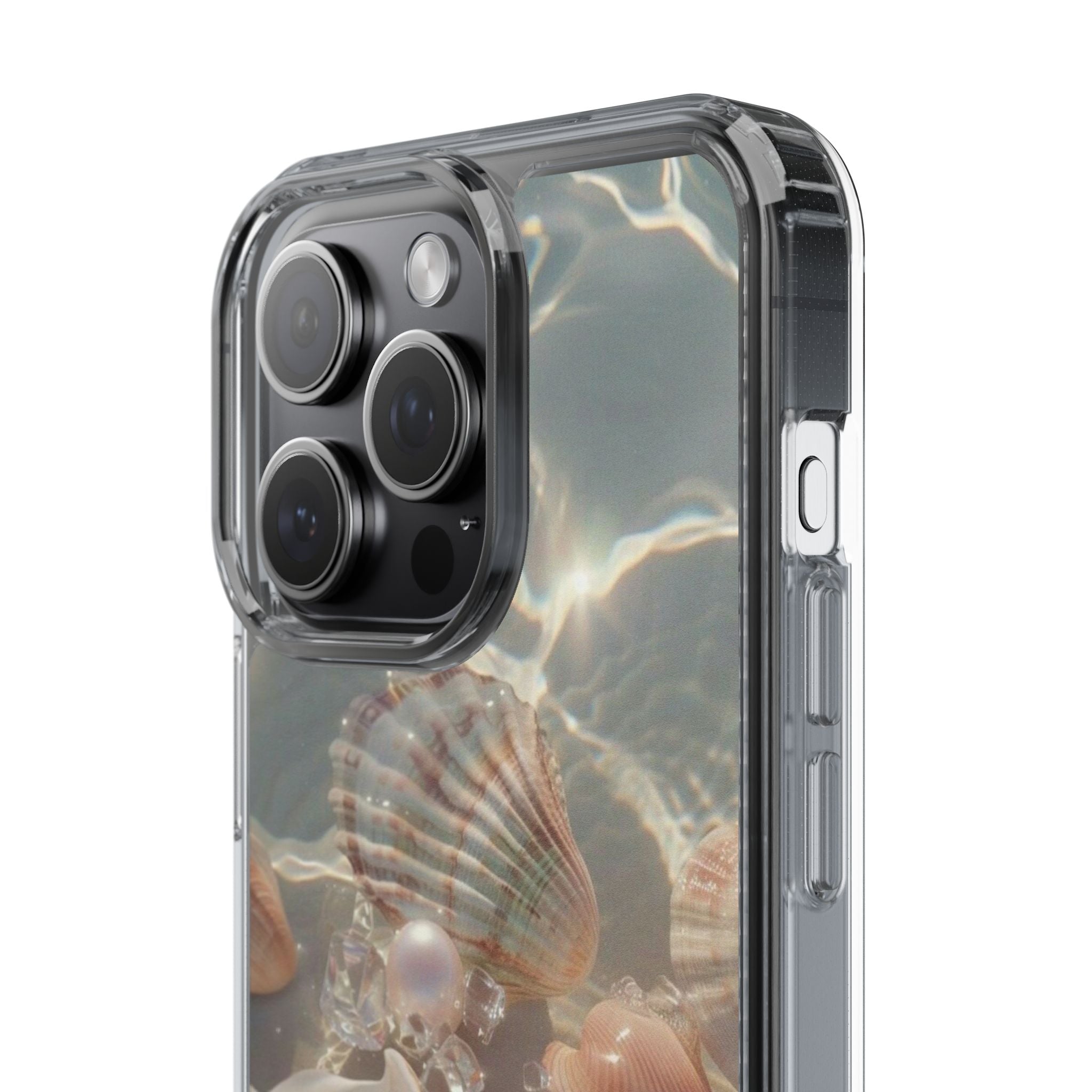 Seashell Pearl Clear Phone Case
