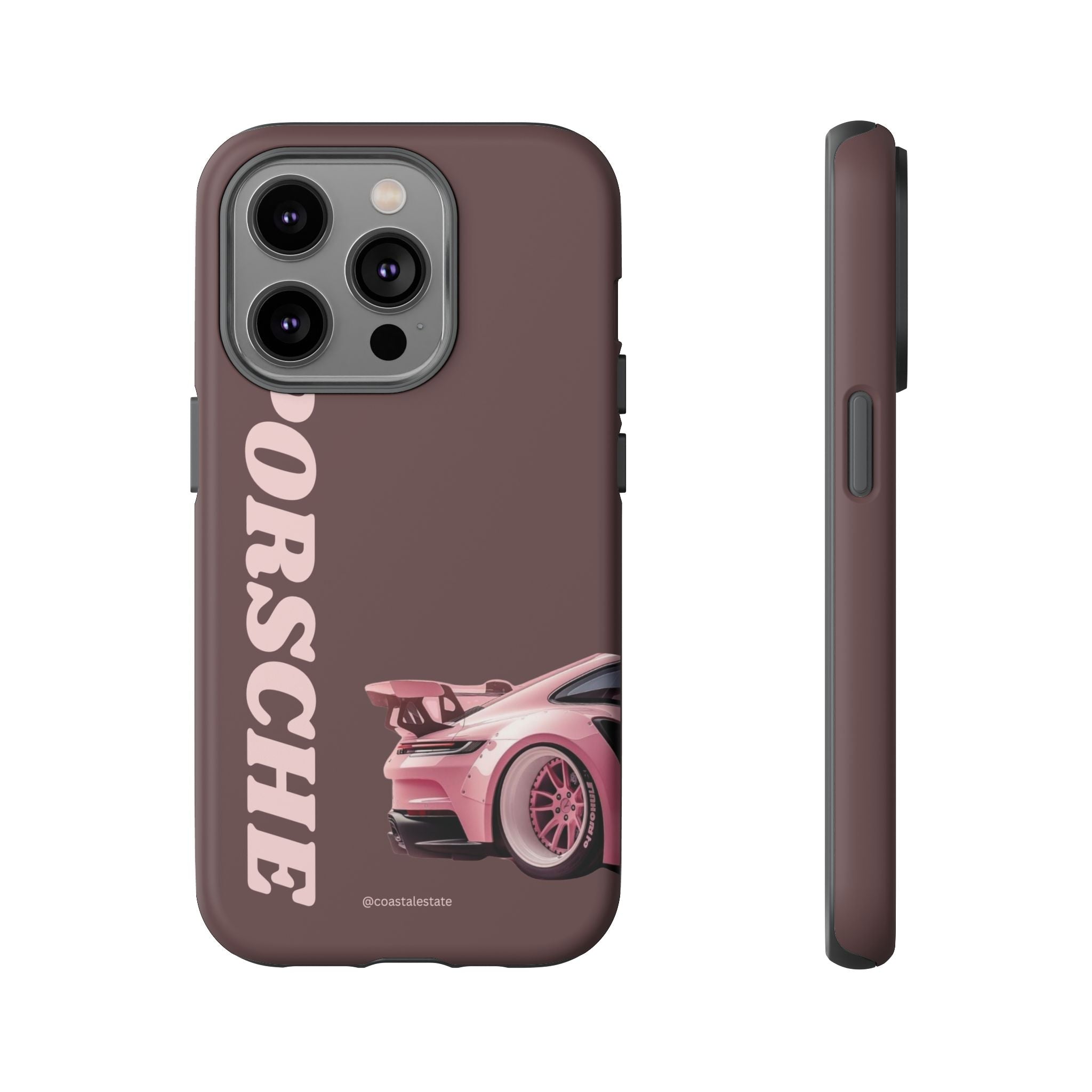 Pink Porsche Illustration Phone Case | iPhone Samsung