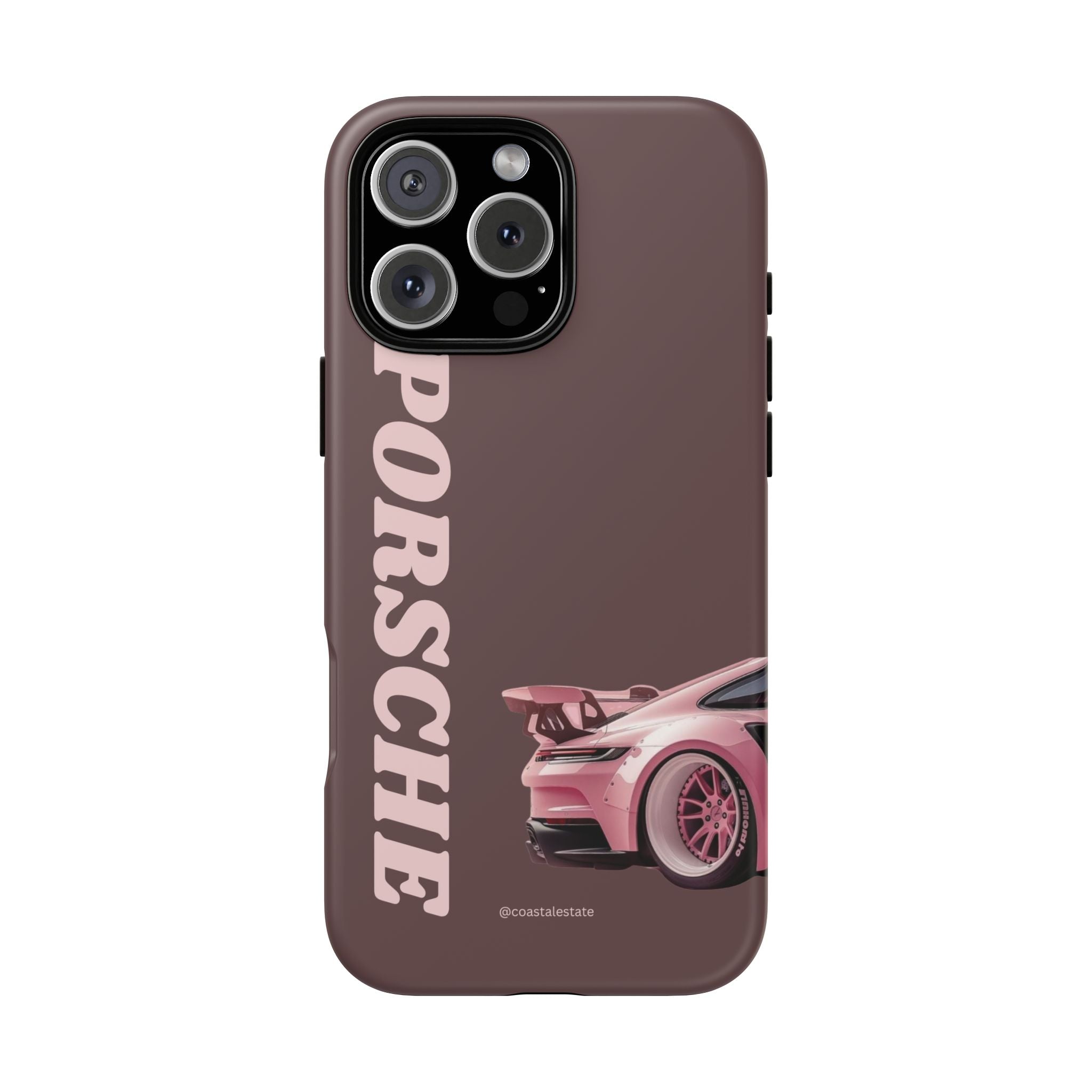 Pink Porsche Illustration Phone Case | iPhone Samsung