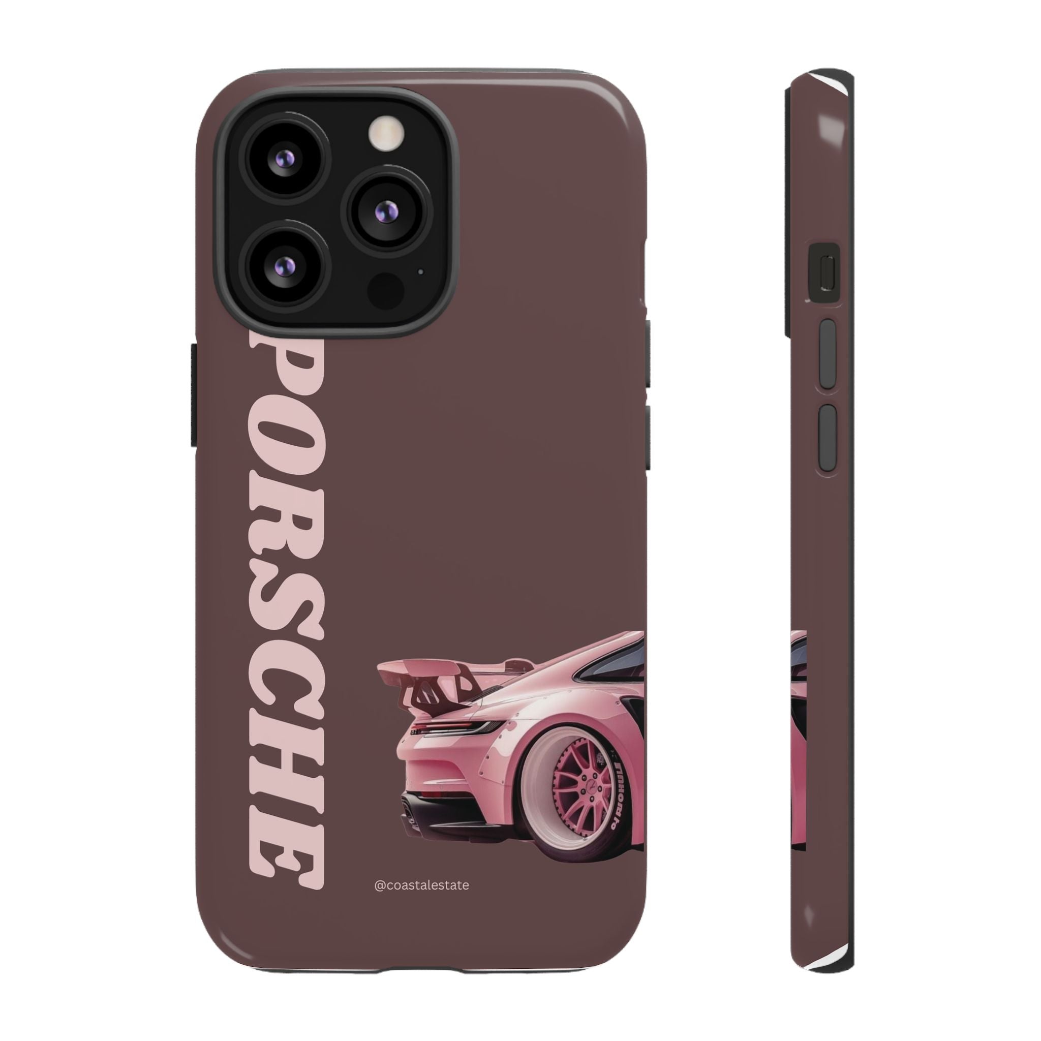 Pink Porsche Illustration Phone Case | iPhone Samsung