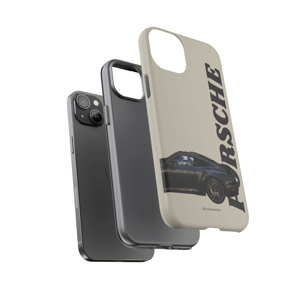 Black Porsche Side Profile Phone Case | Tough Protective Phone Case