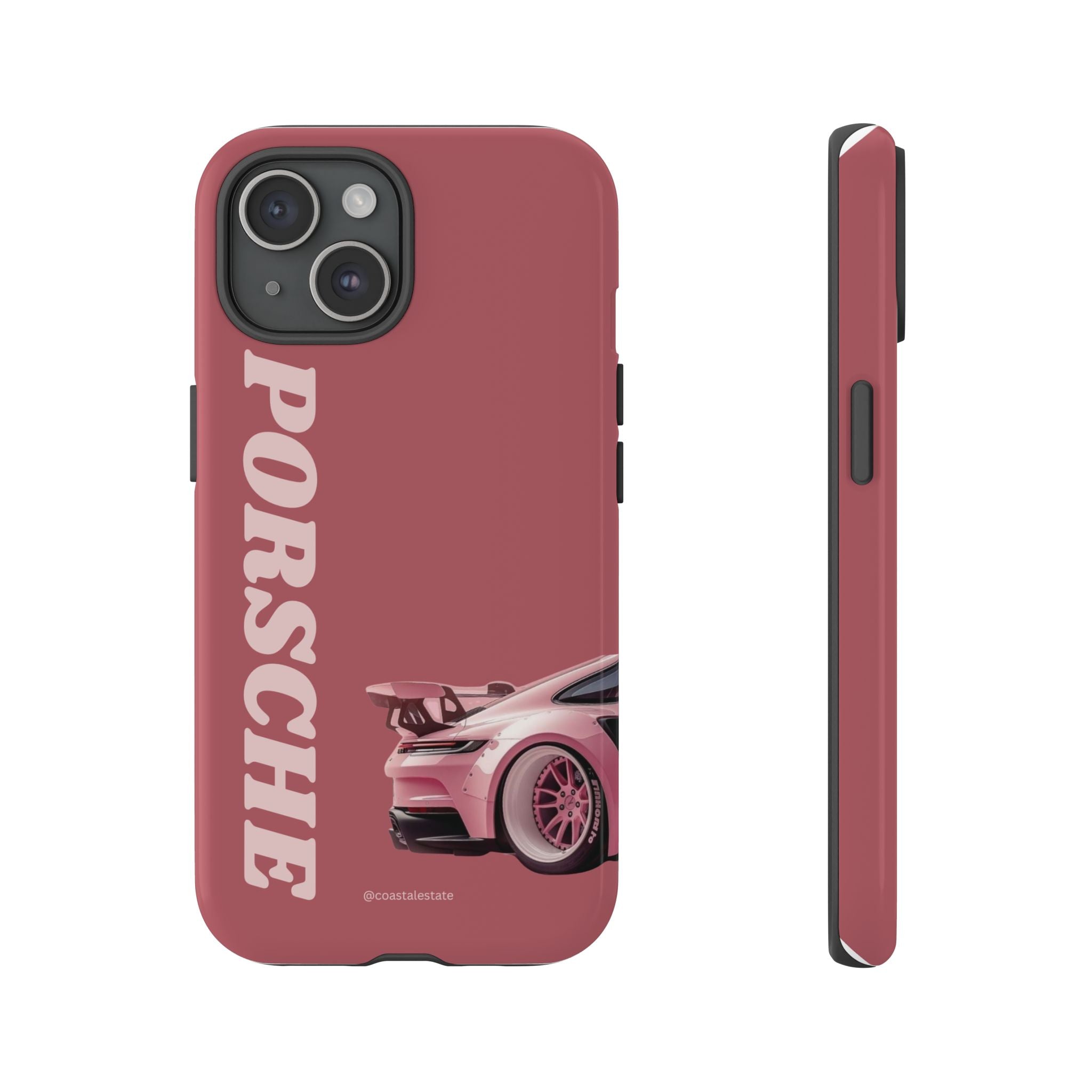 Pink Porsche Graphic Tough Case | Sport Car Phone Cover