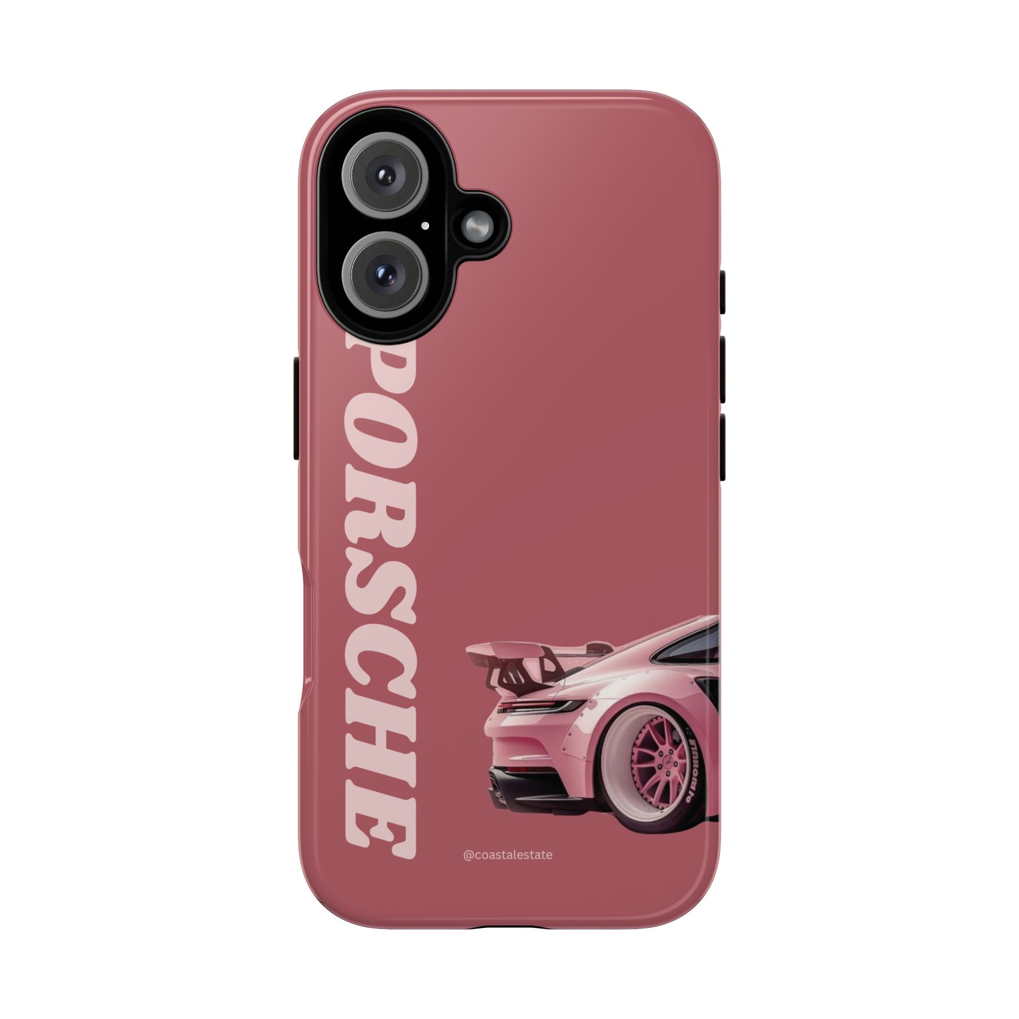 Pink Porsche Graphic Tough Case | Sport Car Phone Cover