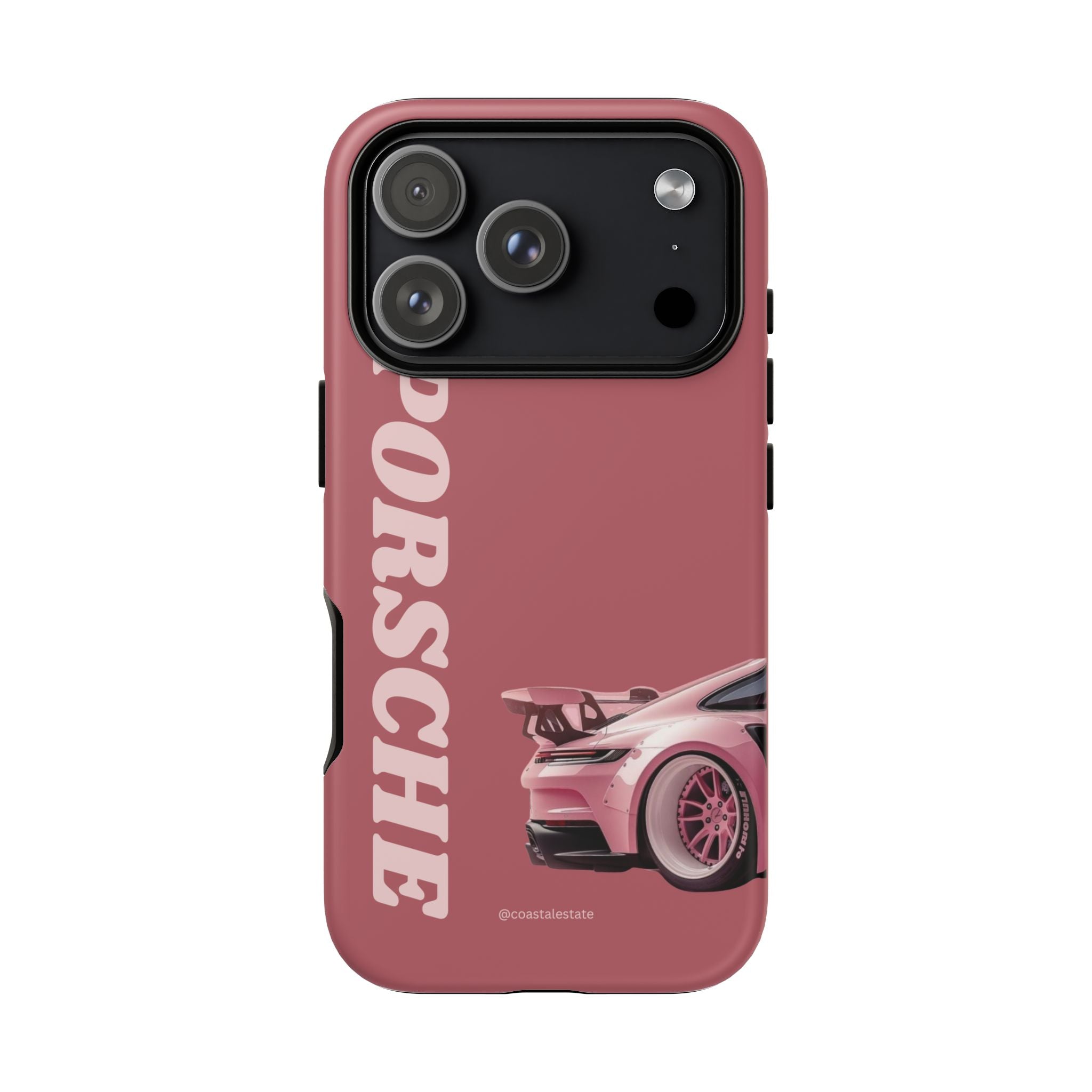 Pink Porsche Graphic Tough Case | Sport Car Phone Cover