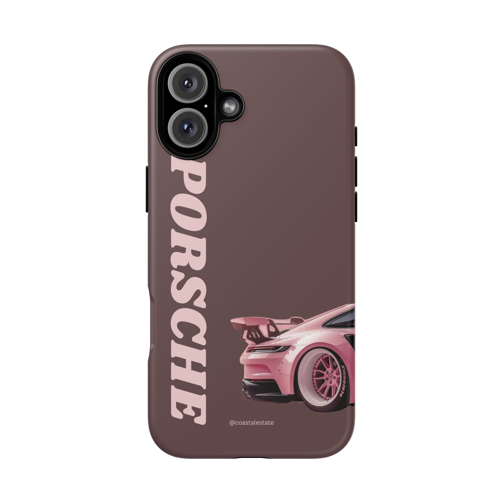 Pink Porsche Illustration Phone Case | iPhone Samsung