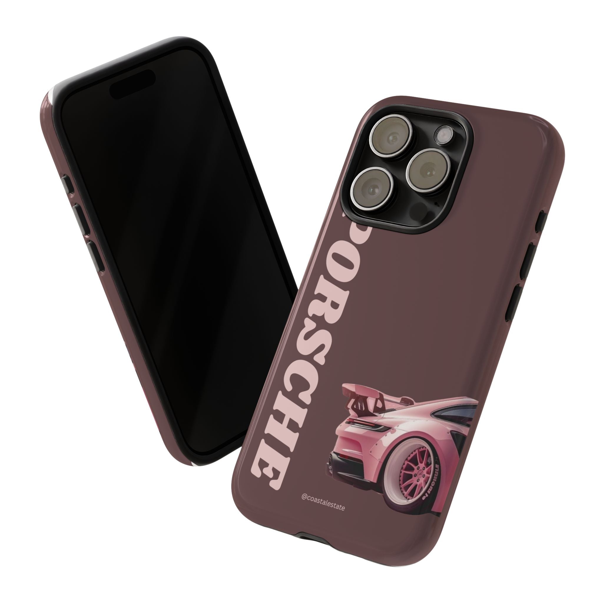 Pink Porsche Illustration Phone Case | iPhone Samsung