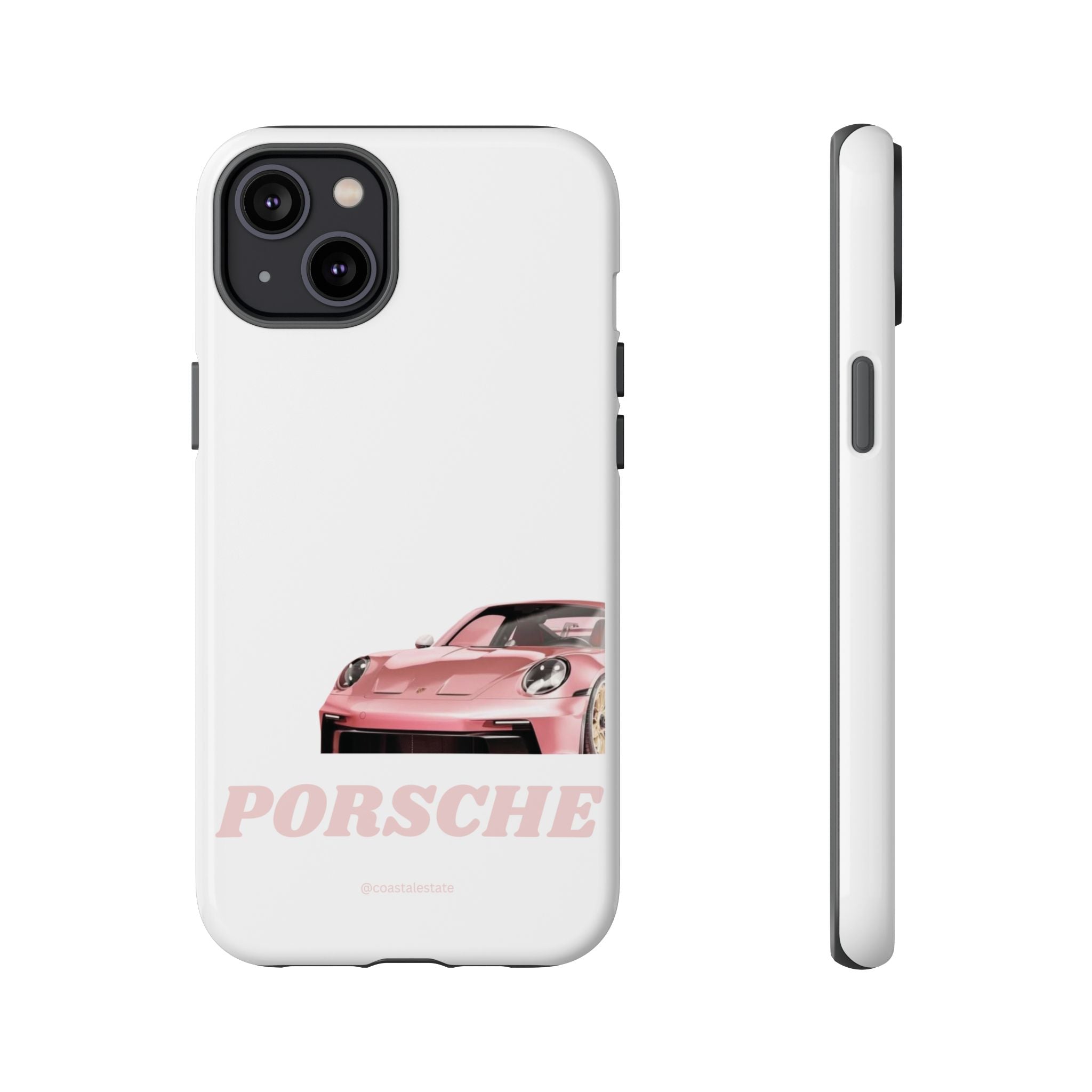Porsche Pink Sports Car Phone Case - Stylish Automotive iPhone Cover