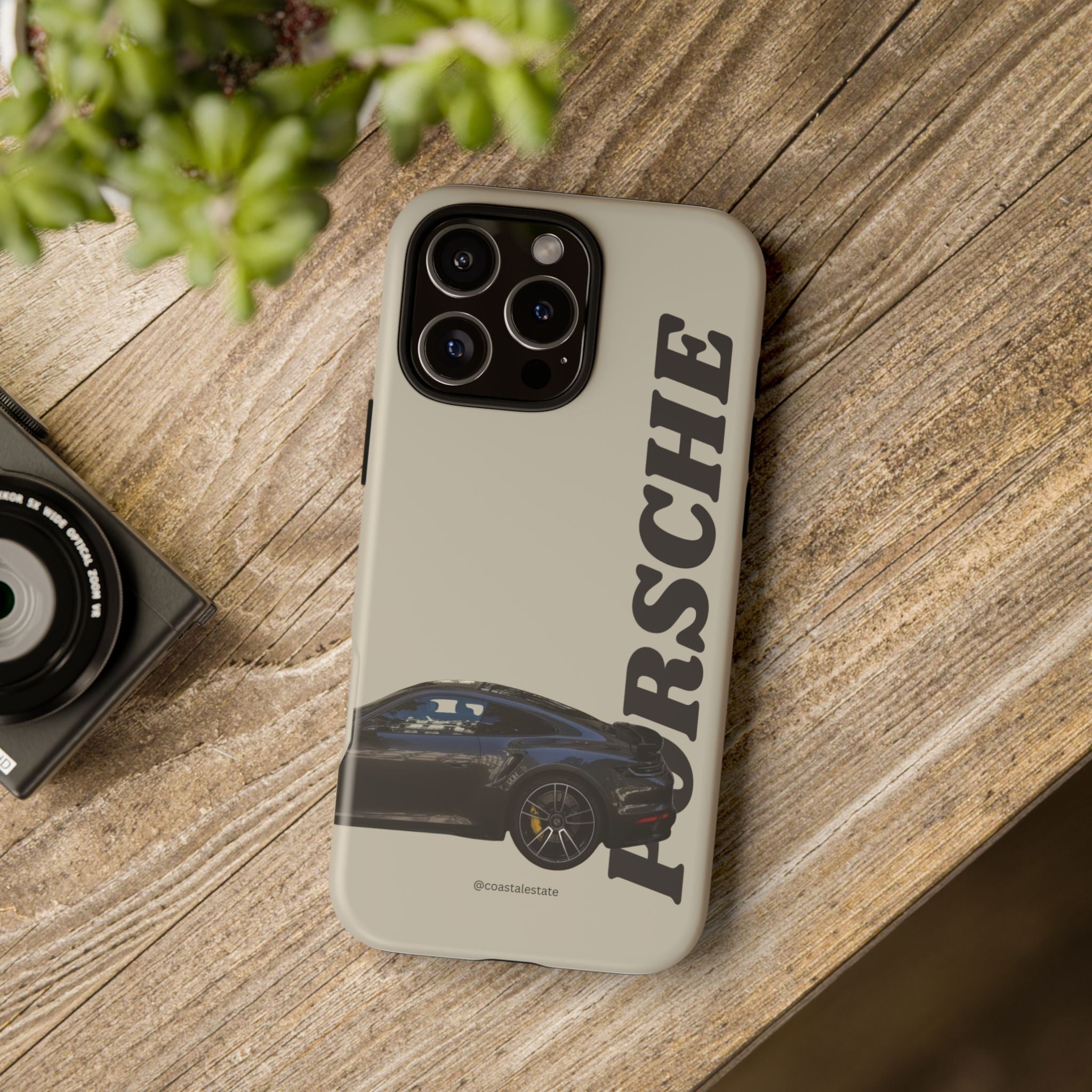 Black Porsche Side Profile Phone Case | Tough Protective Phone Case
