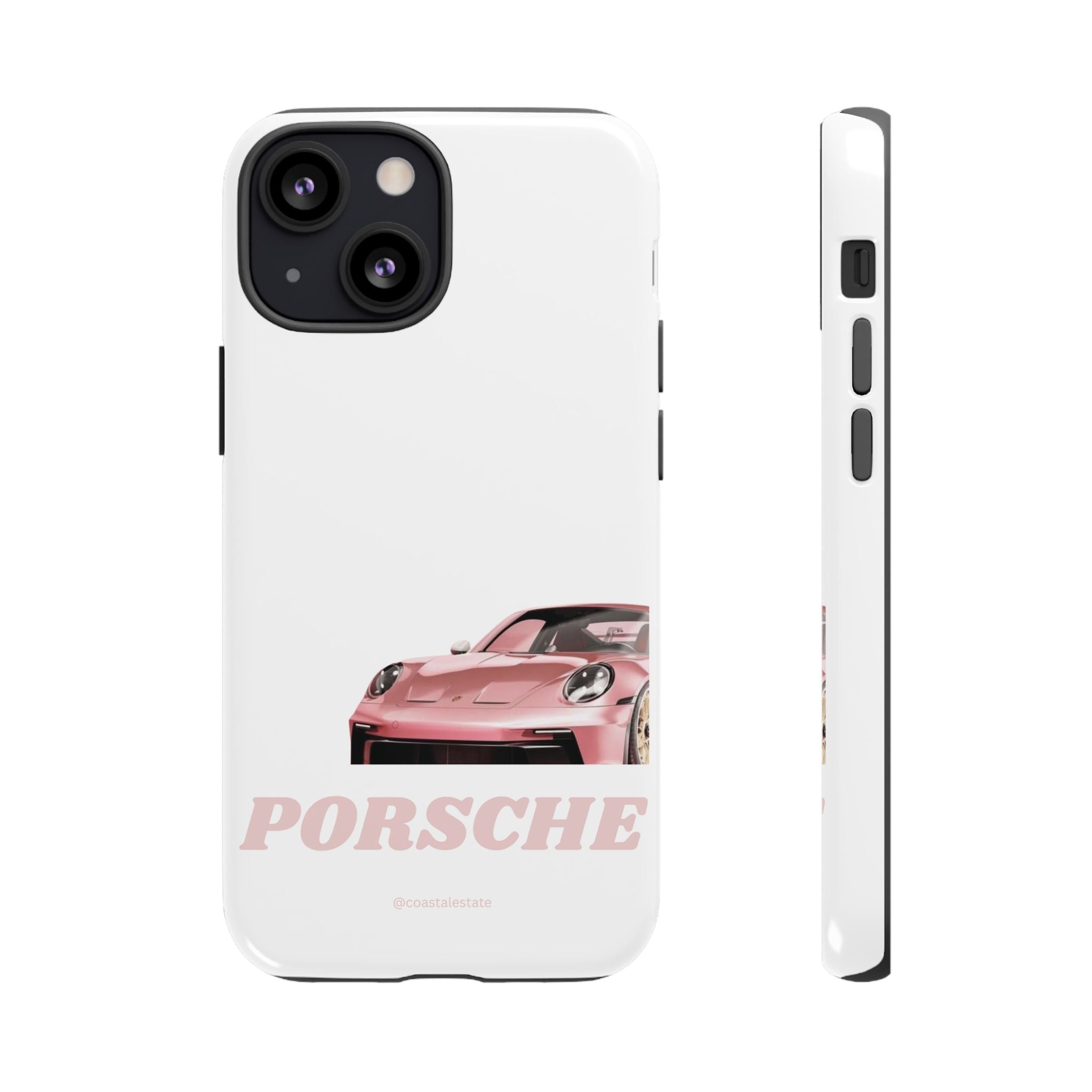 Porsche Pink Sports Car Phone Case - Stylish Automotive iPhone Cover