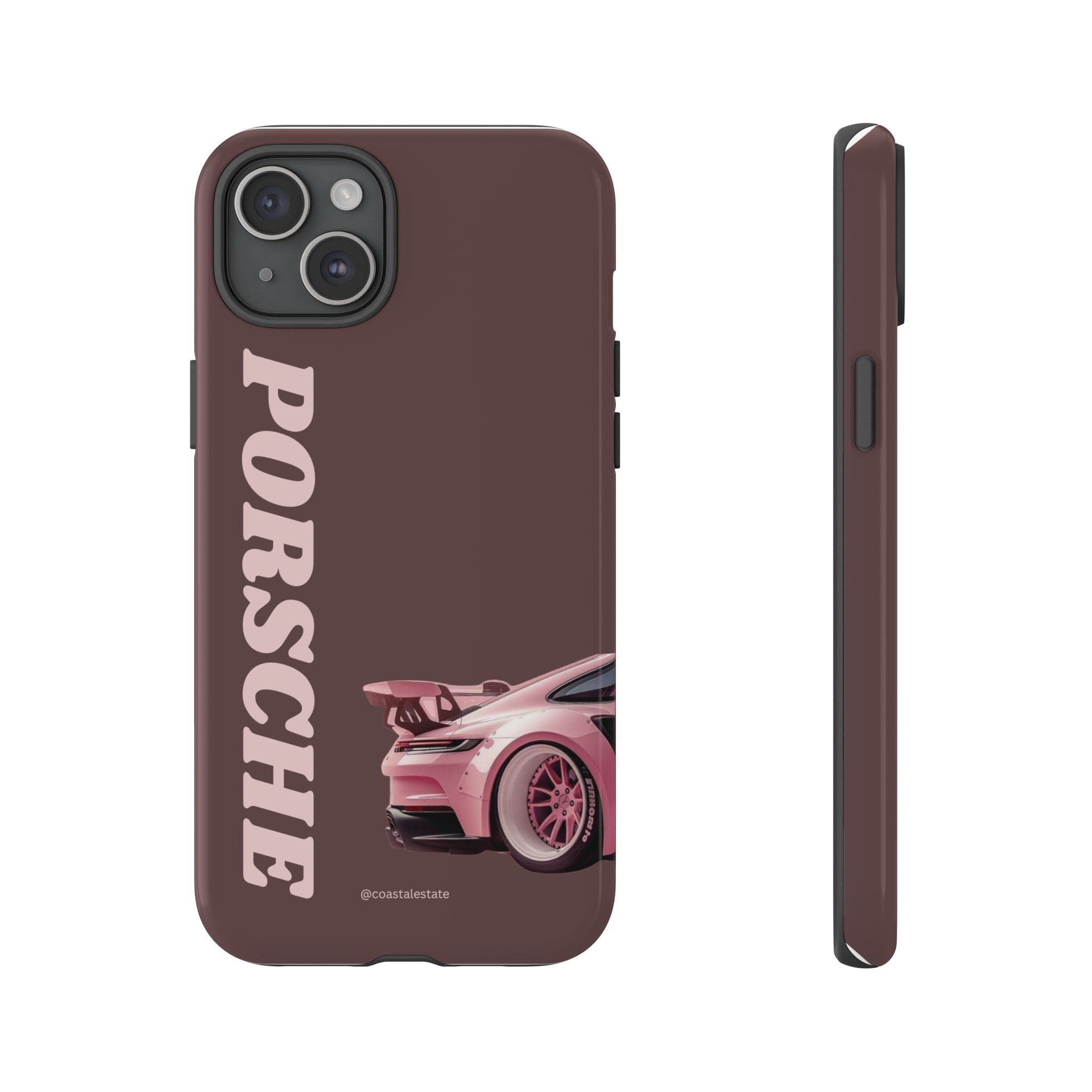 Pink Porsche Illustration Phone Case | iPhone Samsung