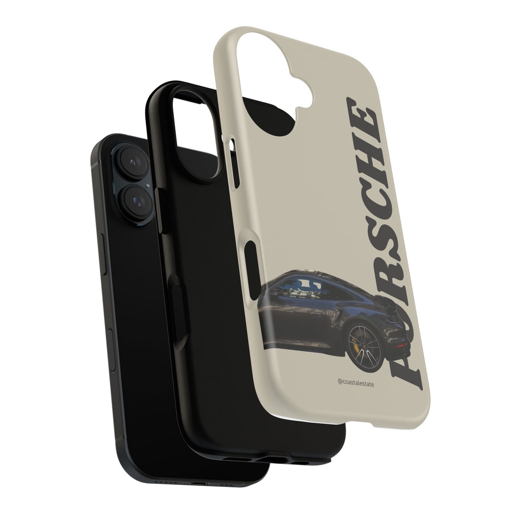 Black Porsche Side Profile Phone Case | Tough Protective Phone Case