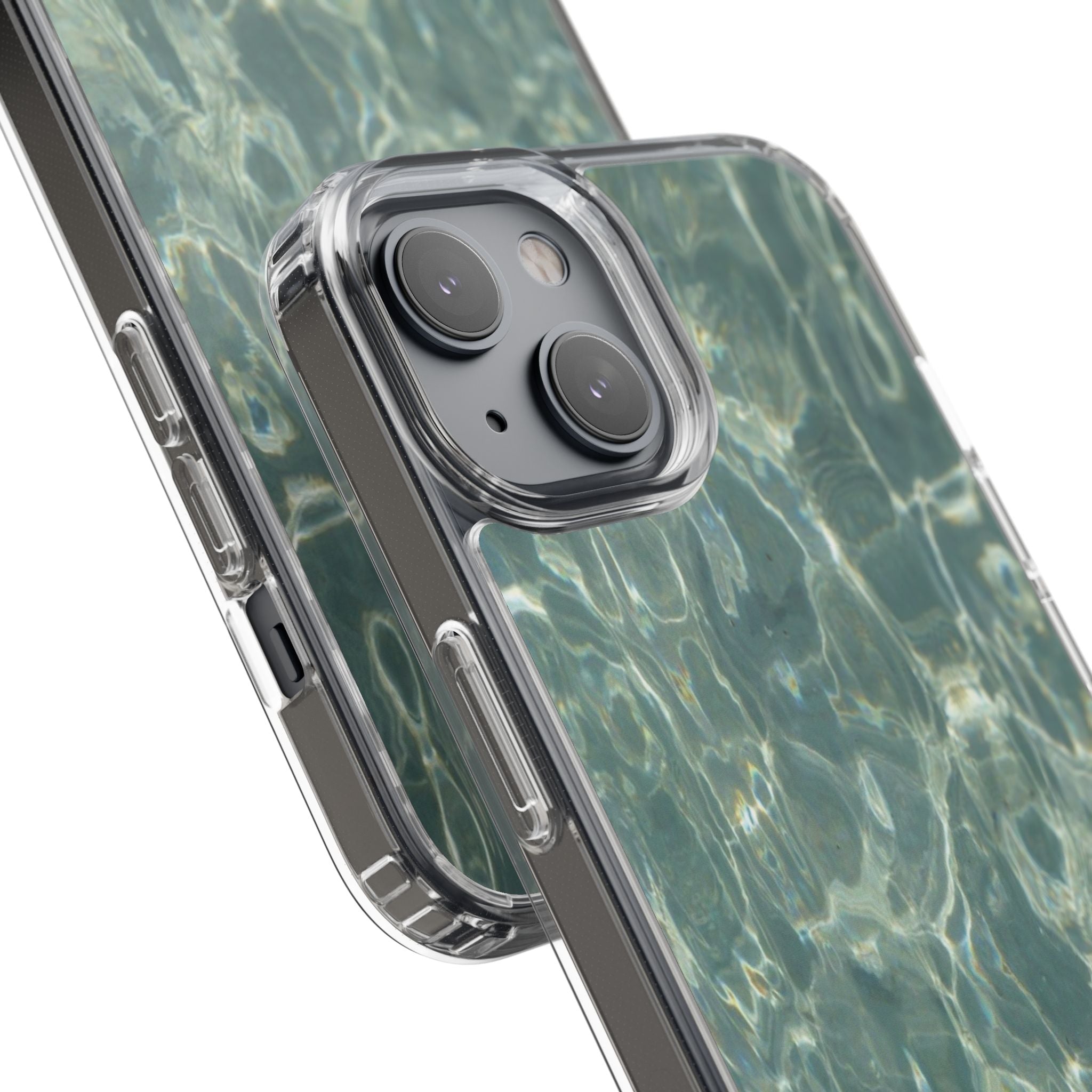 Clear Case — Aqua Pool Water Pattern Phone Case