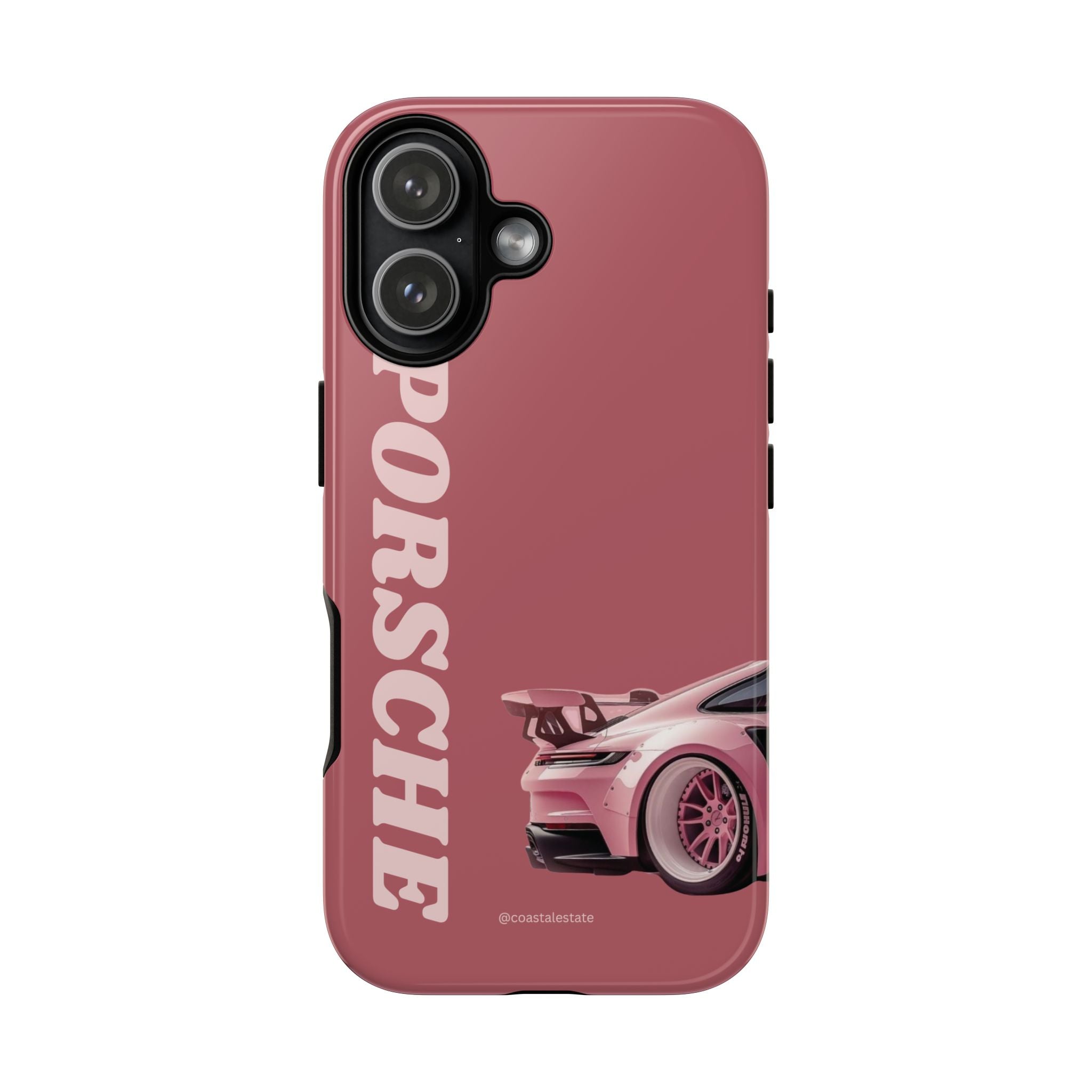Pink Porsche Graphic Tough Case | Sport Car Phone Cover