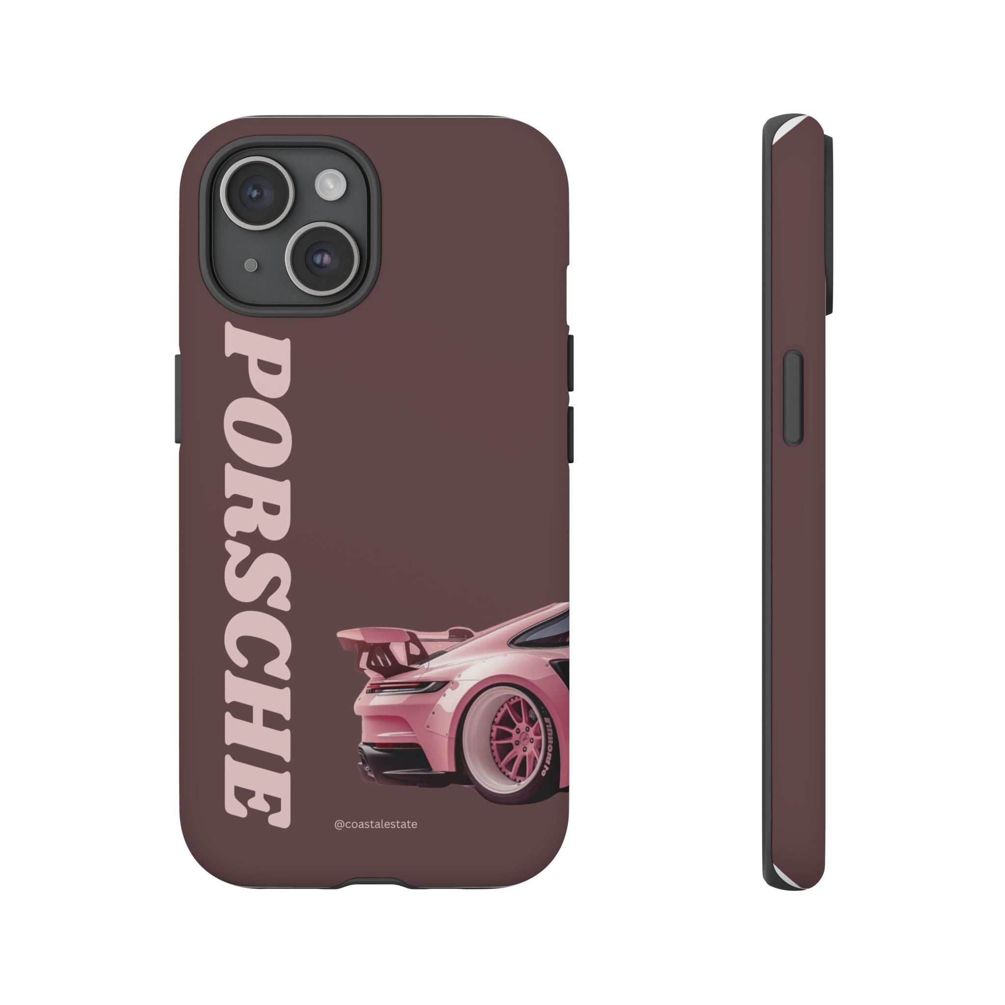 Pink Porsche Illustration Phone Case | iPhone Samsung