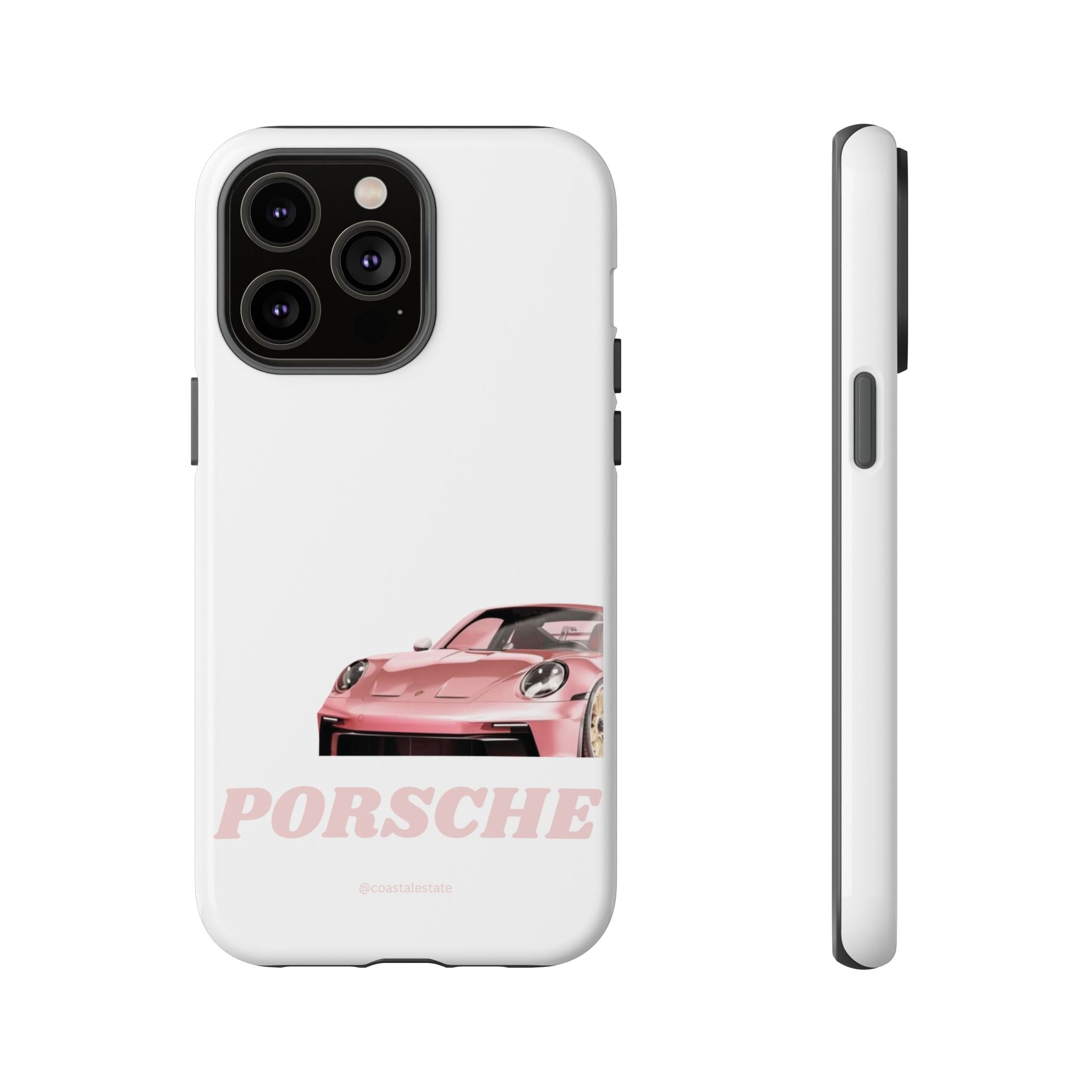 Porsche Pink Sports Car Phone Case - Stylish Automotive iPhone Cover