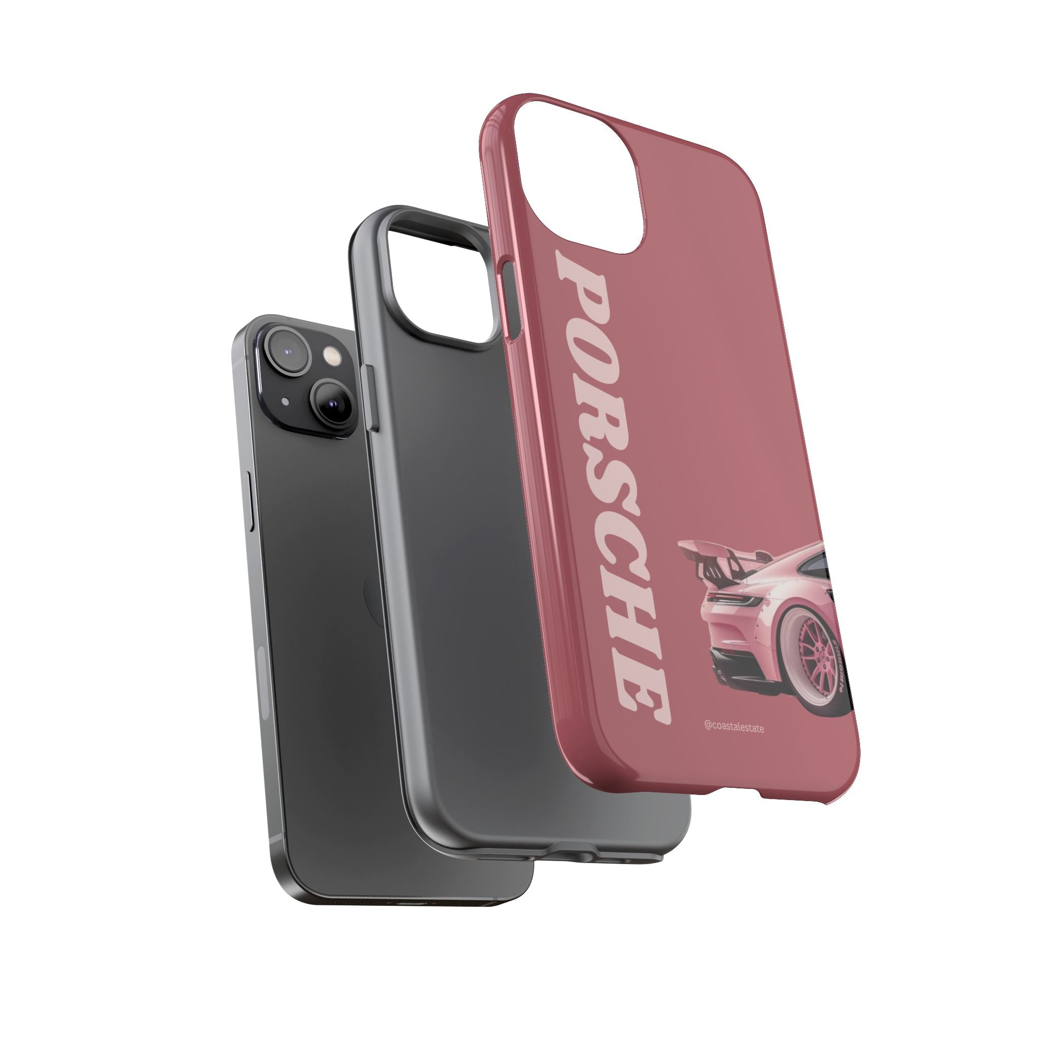 Pink Porsche Graphic Tough Case | Sport Car Phone Cover