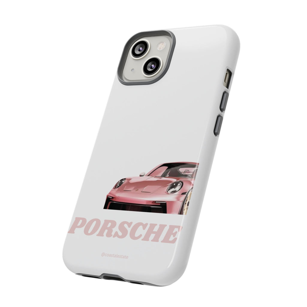 Porsche Pink Sports Car Phone Case - Stylish Automotive iPhone Cover