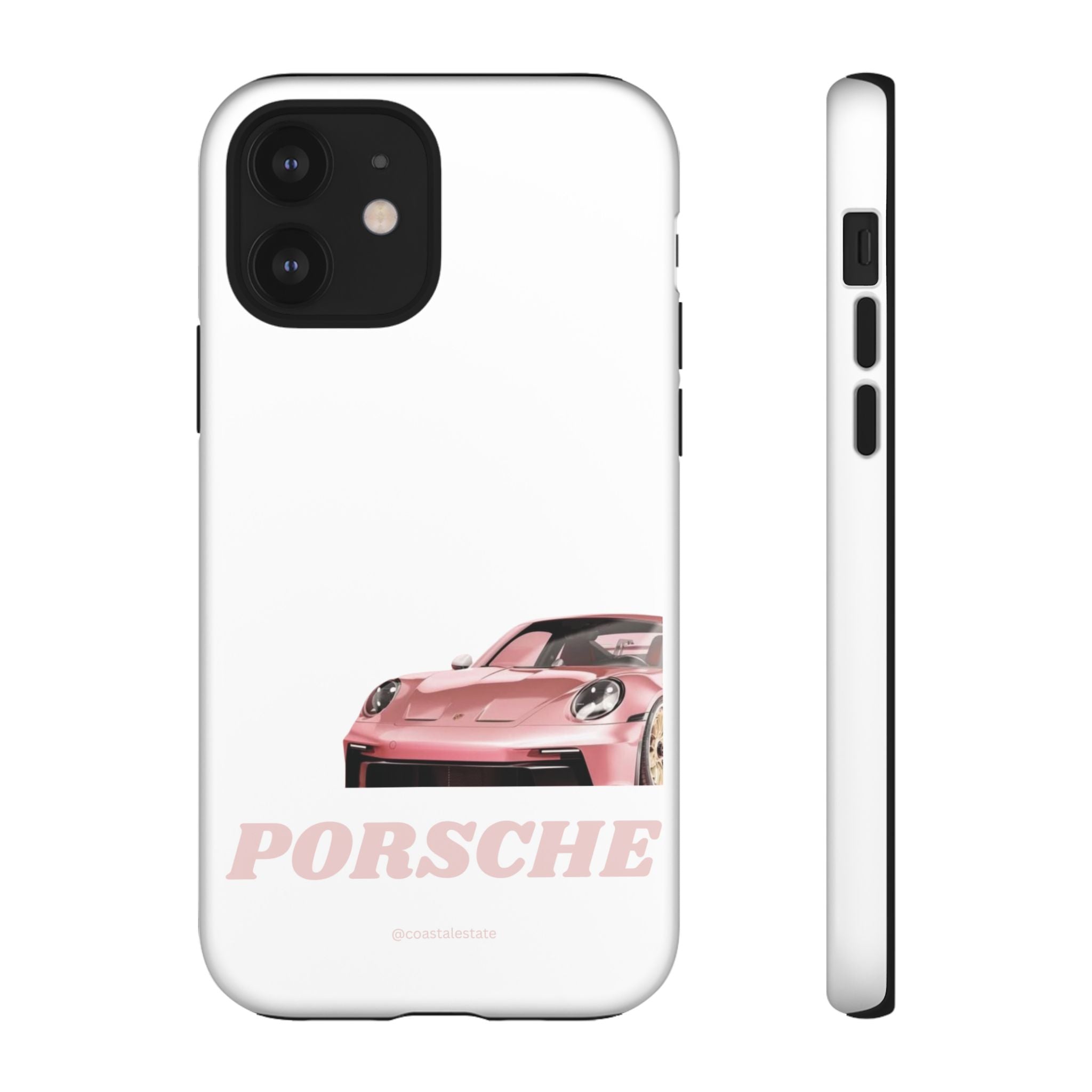 Porsche Pink Sports Car Phone Case - Stylish Automotive iPhone Cover