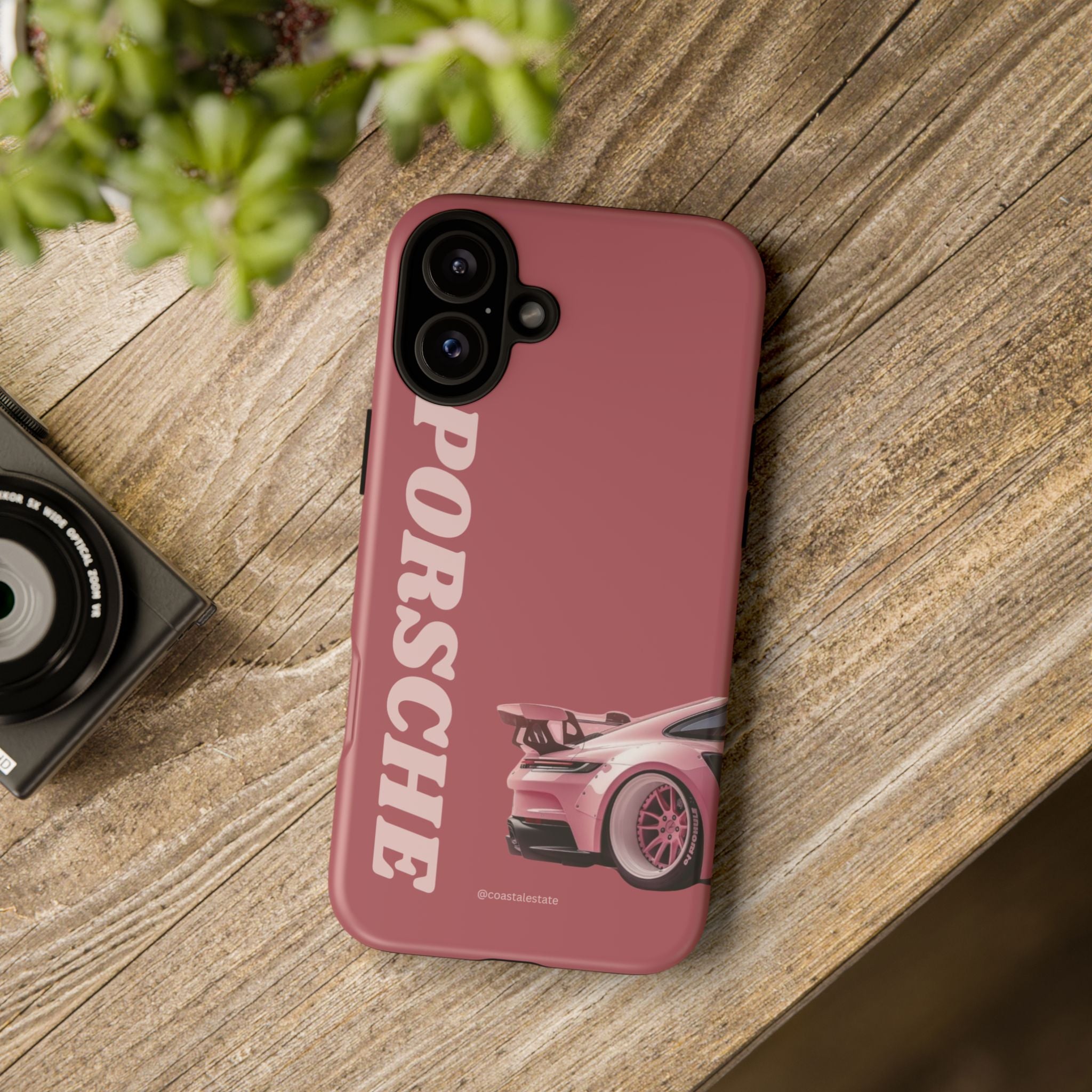 Pink Porsche Graphic Tough Case | Sport Car Phone Cover