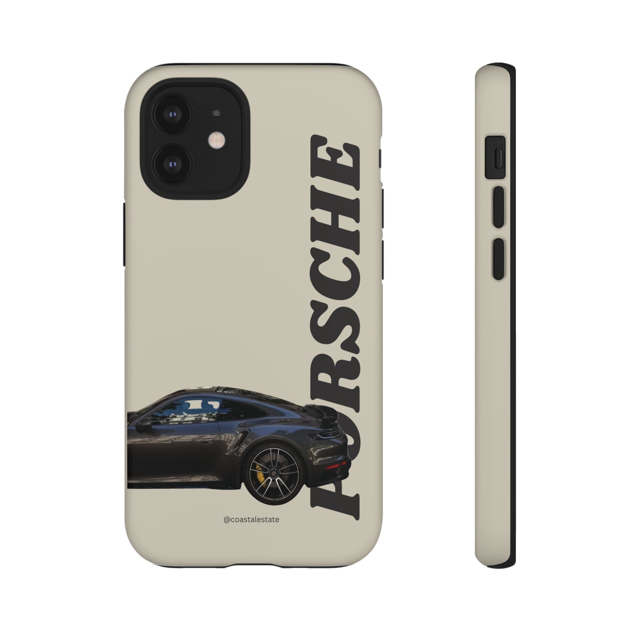 Black Porsche Side Profile Phone Case | Tough Protective Phone Case