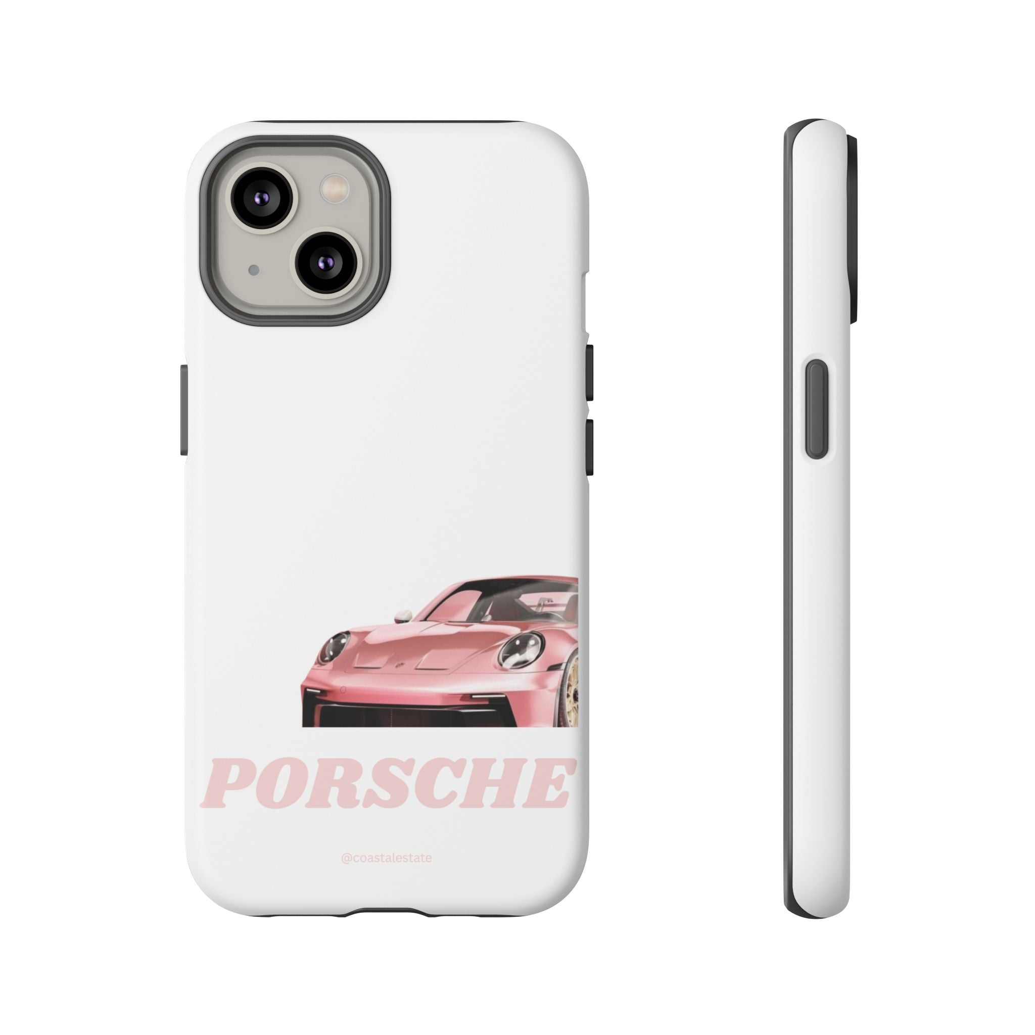 Porsche Pink Sports Car Phone Case - Stylish Automotive iPhone Cover