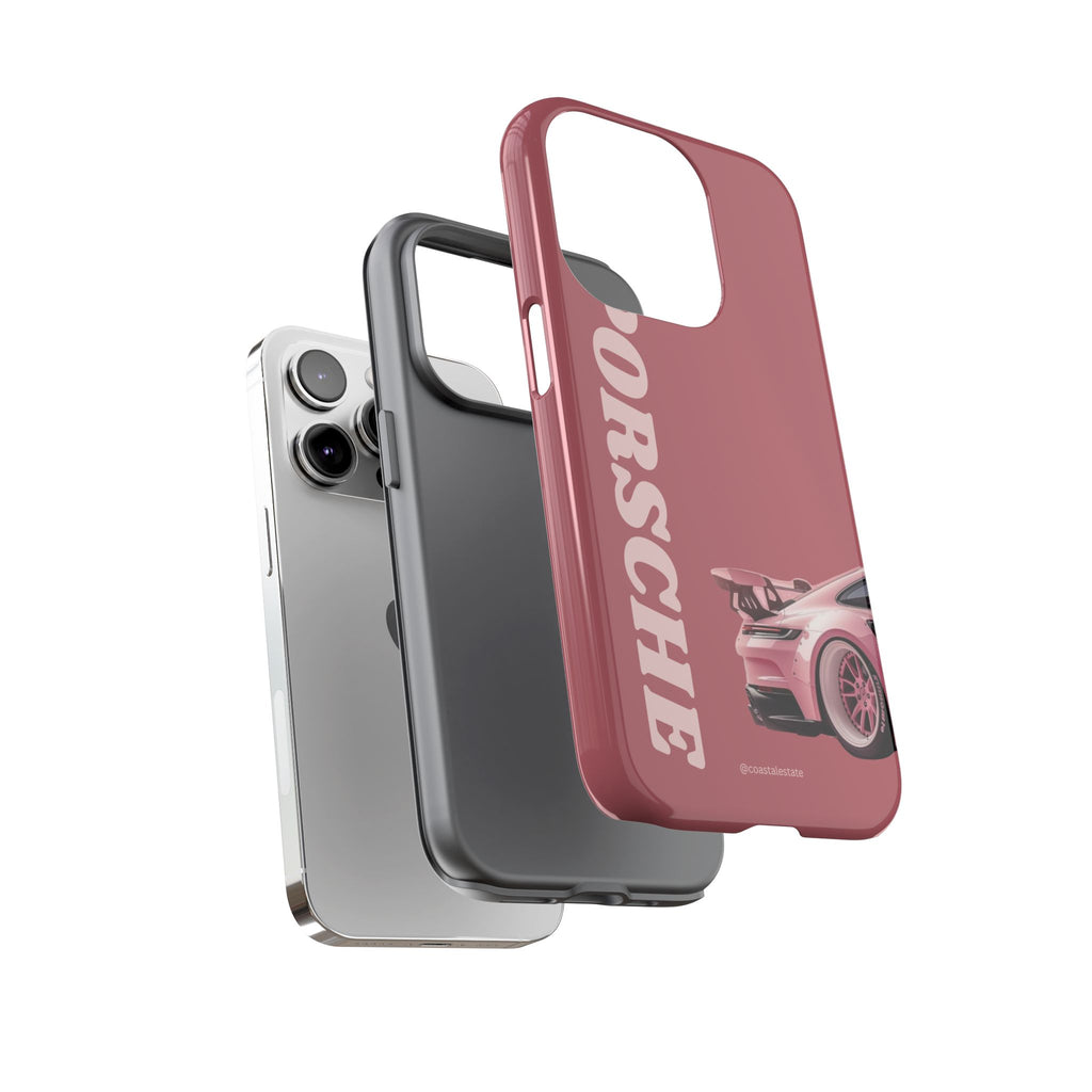 Pink Porsche Graphic Tough Case | Sport Car Phone Cover