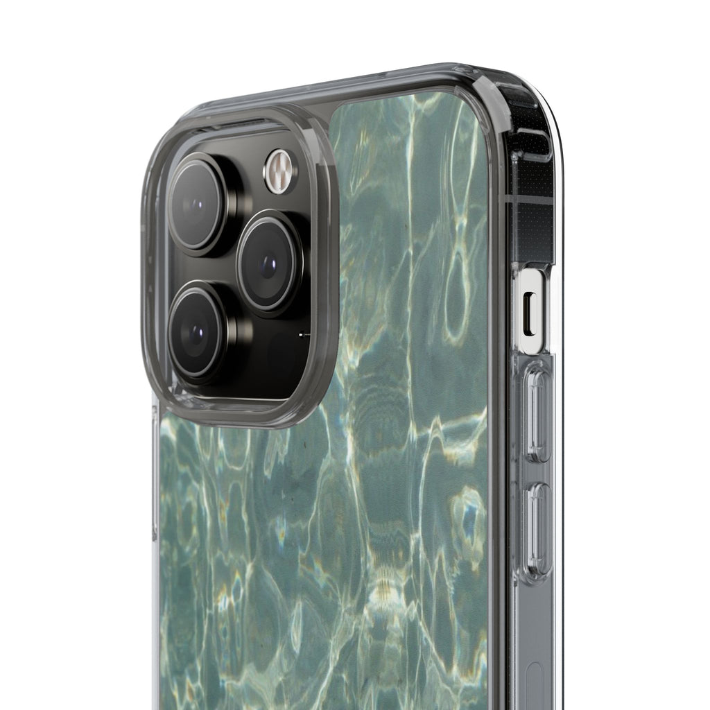 Clear Case — Aqua Pool Water Pattern Phone Case