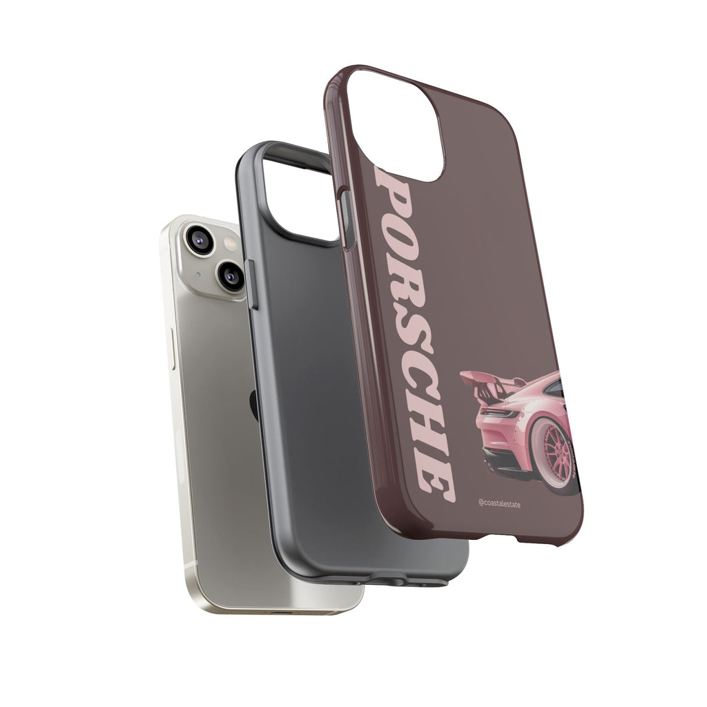Pink Porsche Illustration Phone Case | iPhone Samsung