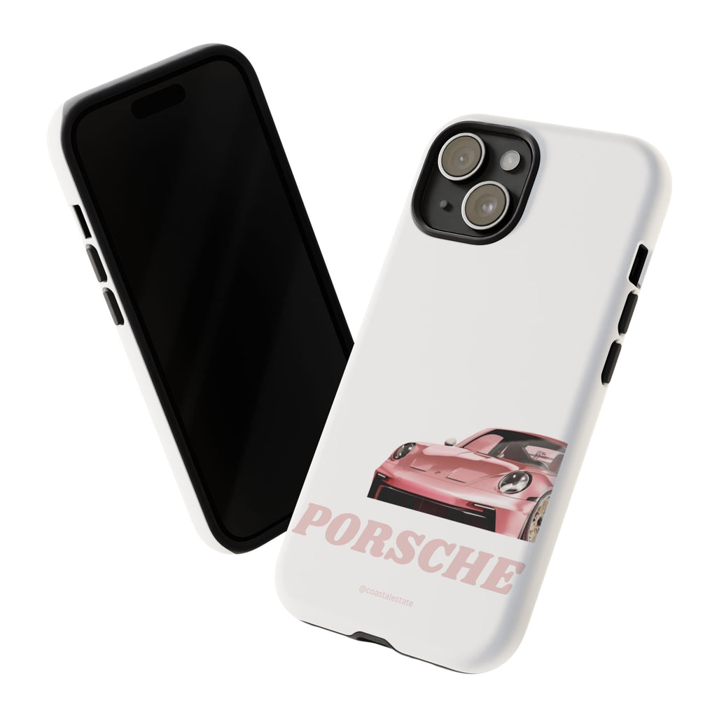 Porsche Pink Sports Car Phone Case - Stylish Automotive iPhone Cover