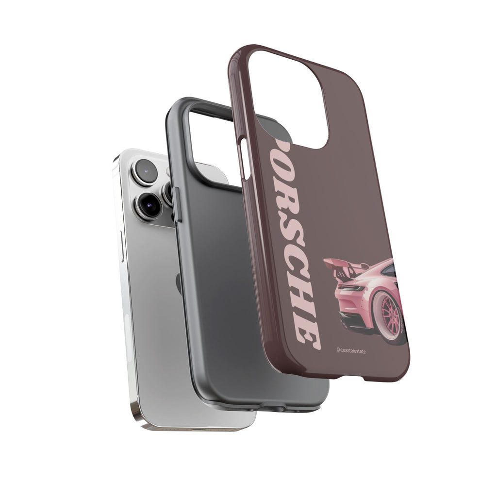 Pink Porsche Illustration Phone Case | iPhone Samsung